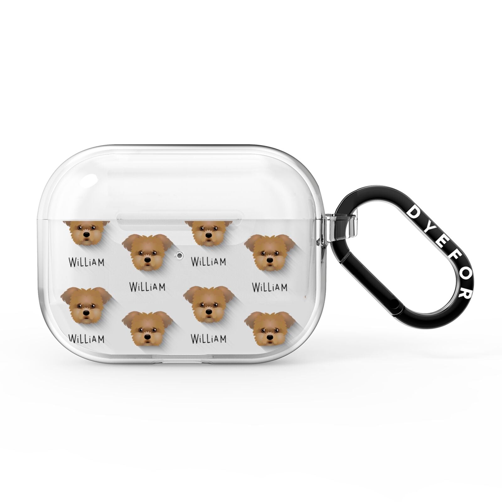 Morkie Icon with Name AirPods Pro Clear Case