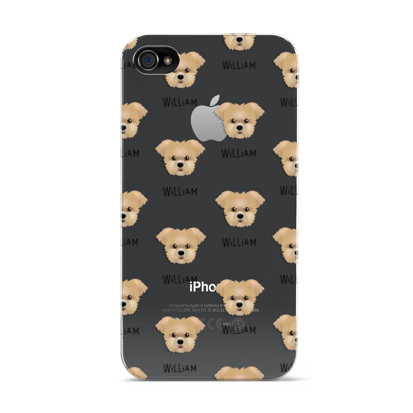 Morkie Icon with Name Apple iPhone 4s Case