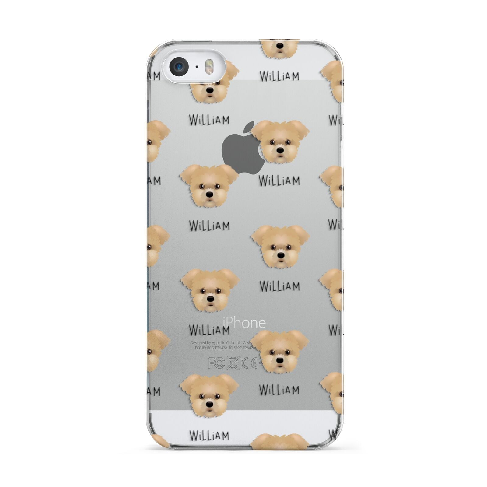 Morkie Icon with Name Apple iPhone 5 Case