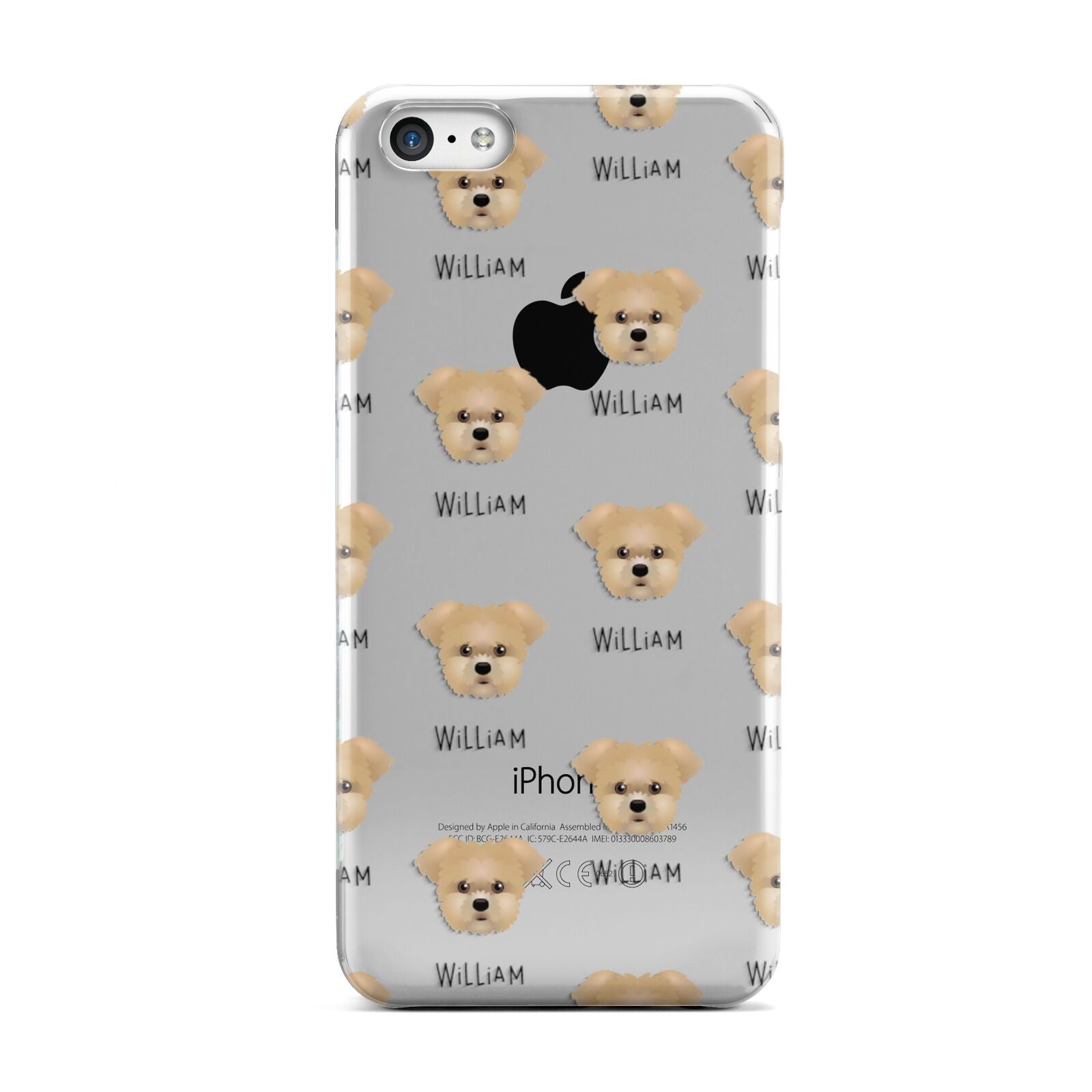 Morkie Icon with Name Apple iPhone 5c Case