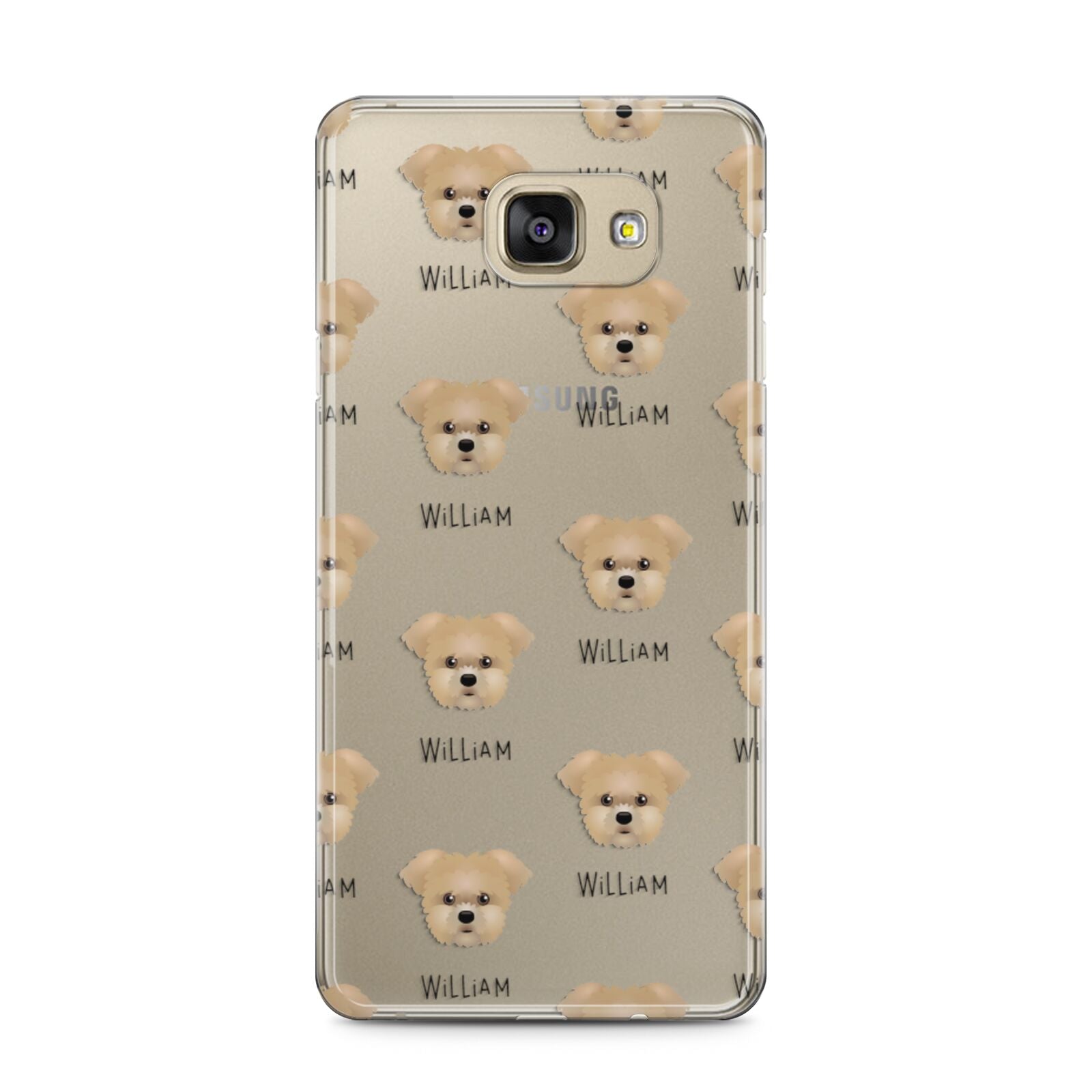 Morkie Icon with Name Samsung Galaxy A5 2016 Case on gold phone