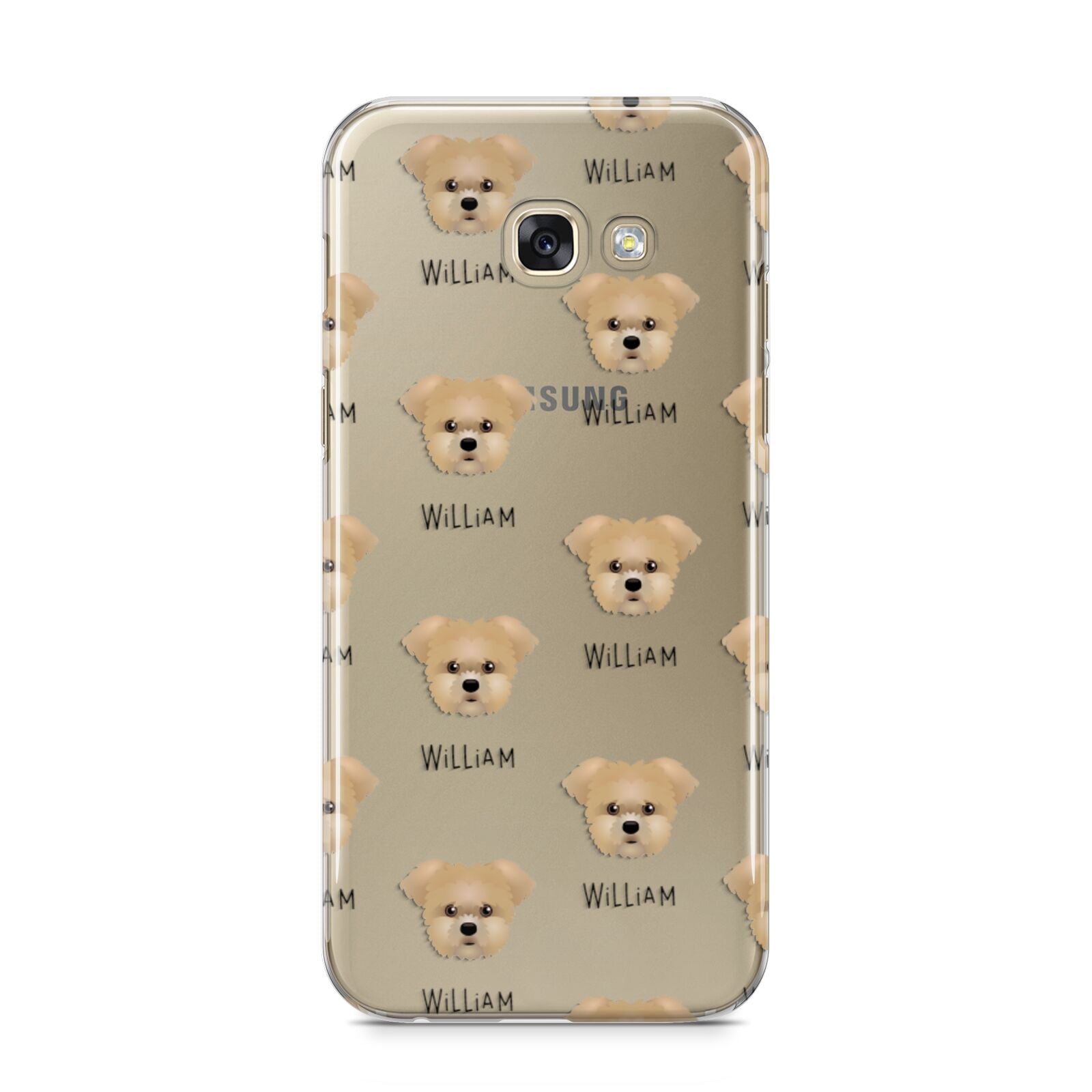 Morkie Icon with Name Samsung Galaxy A5 2017 Case on gold phone