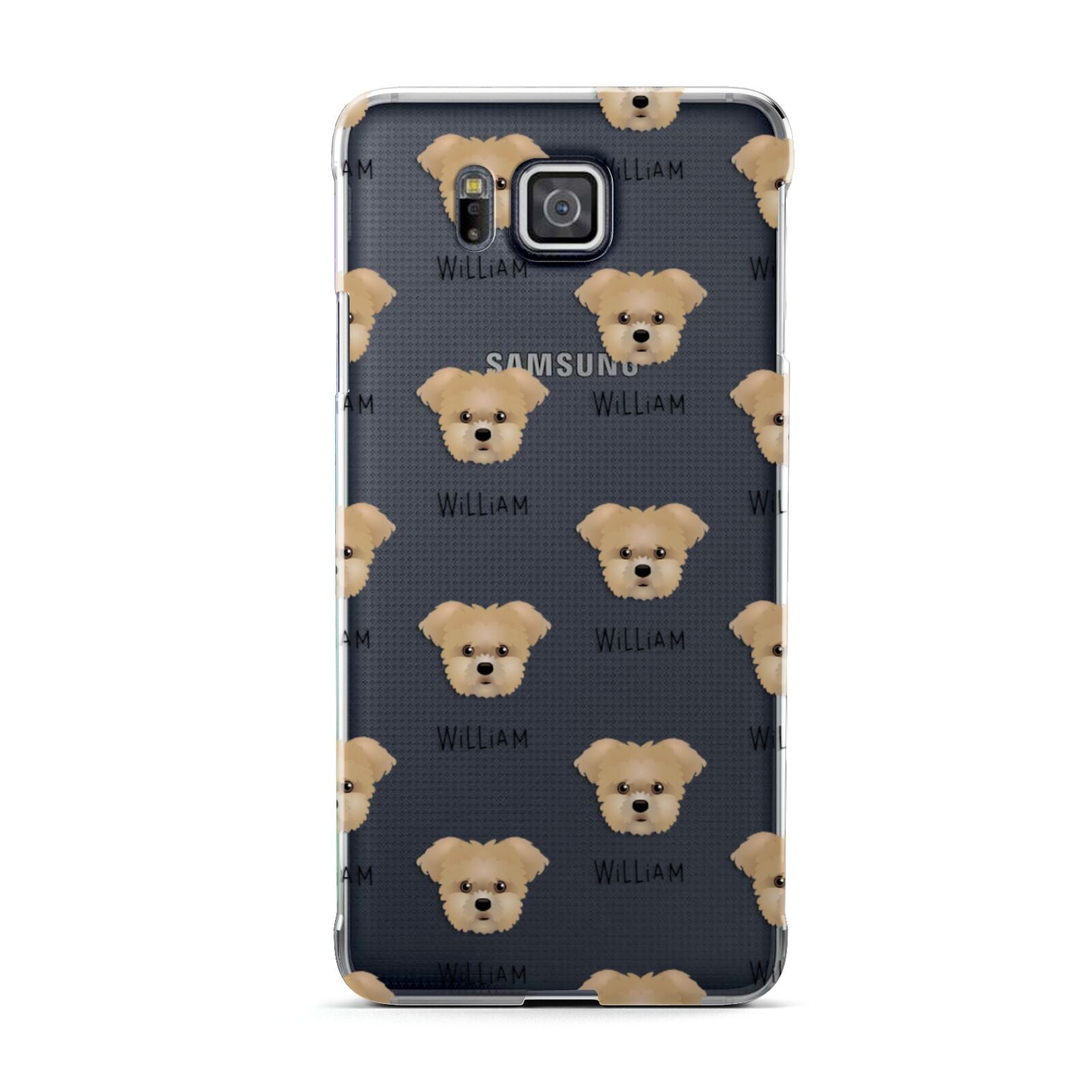 Morkie Icon with Name Samsung Galaxy Alpha Case