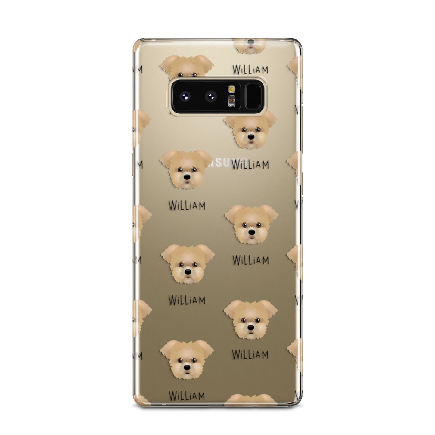 Morkie Icon with Name Samsung Galaxy Note 8 Case