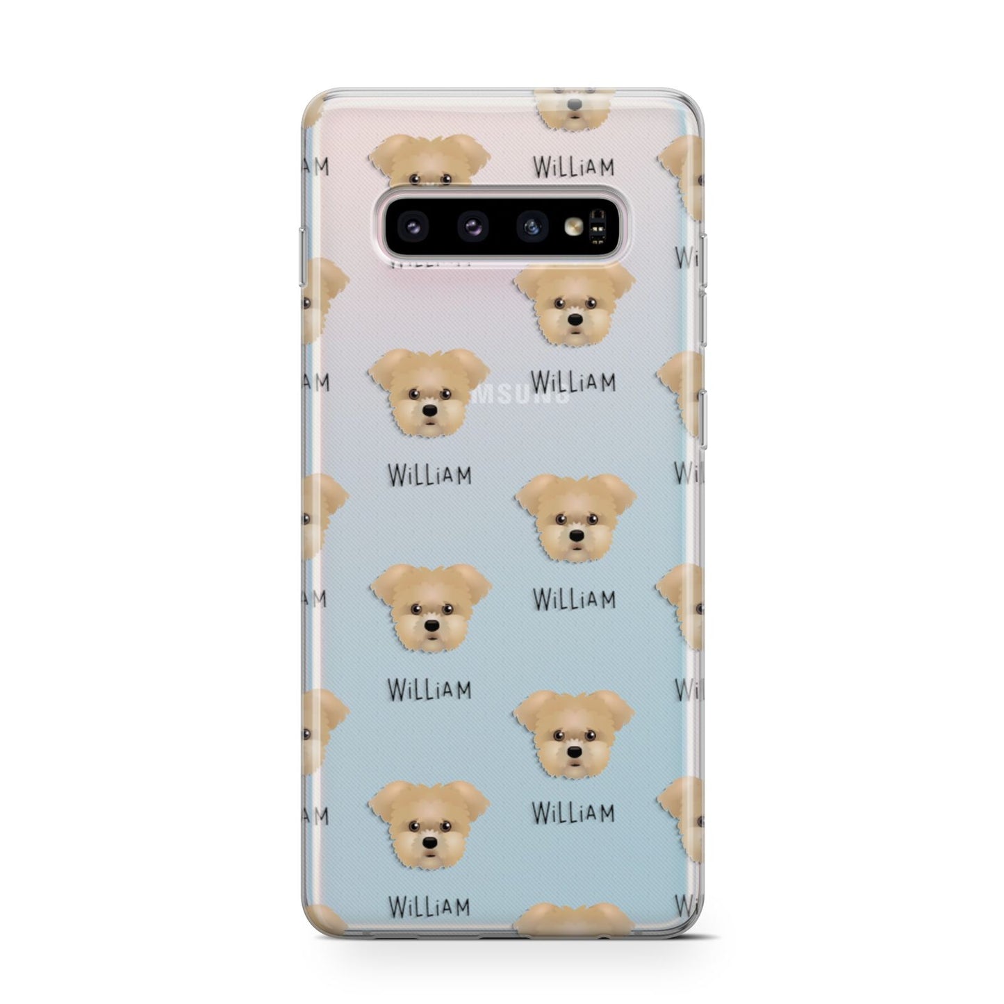 Morkie Icon with Name Samsung Galaxy S10 Case