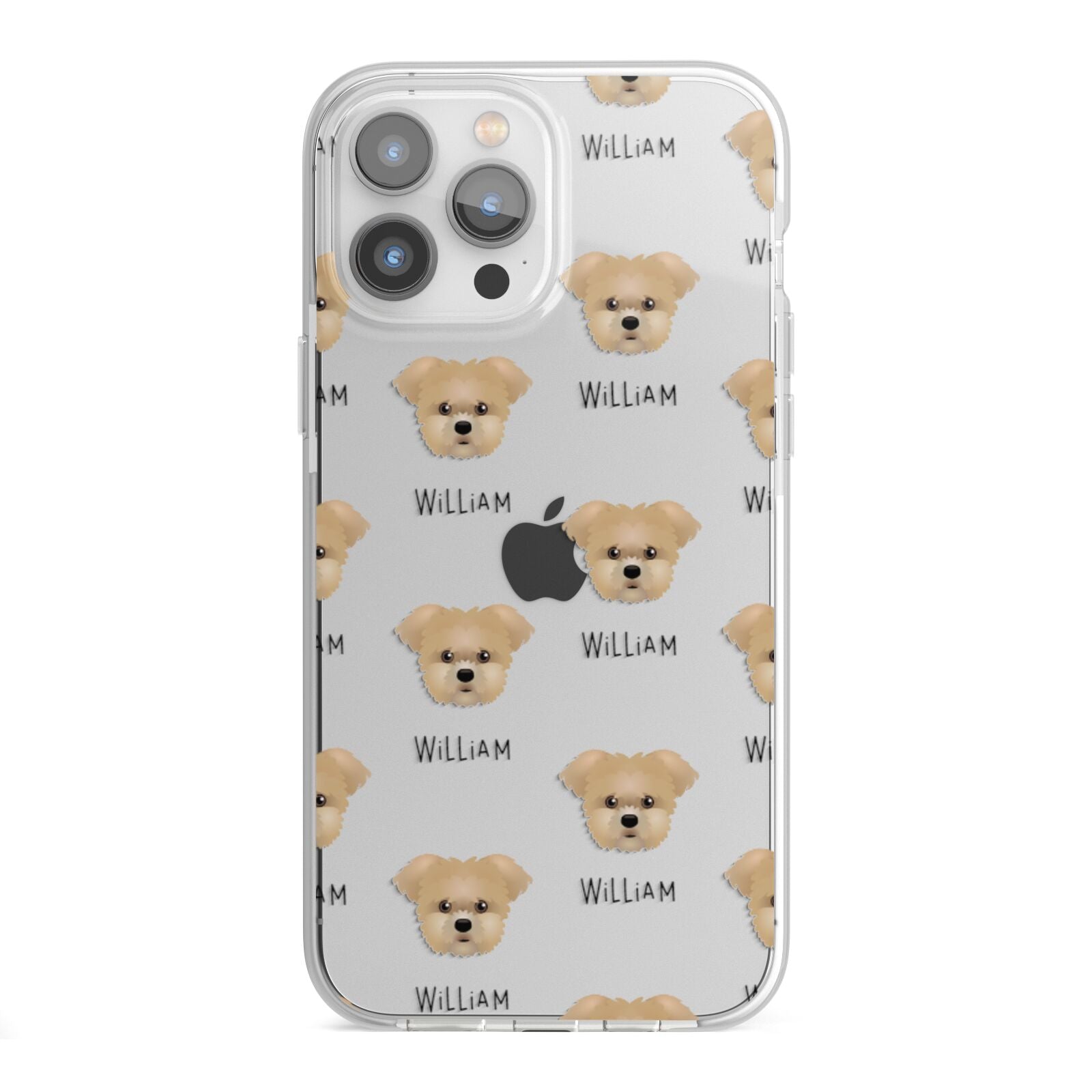 Morkie Icon with Name iPhone 13 Pro Max TPU Impact Case with White Edges