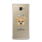 Morkie Personalised Samsung Galaxy A3 2016 Case on gold phone