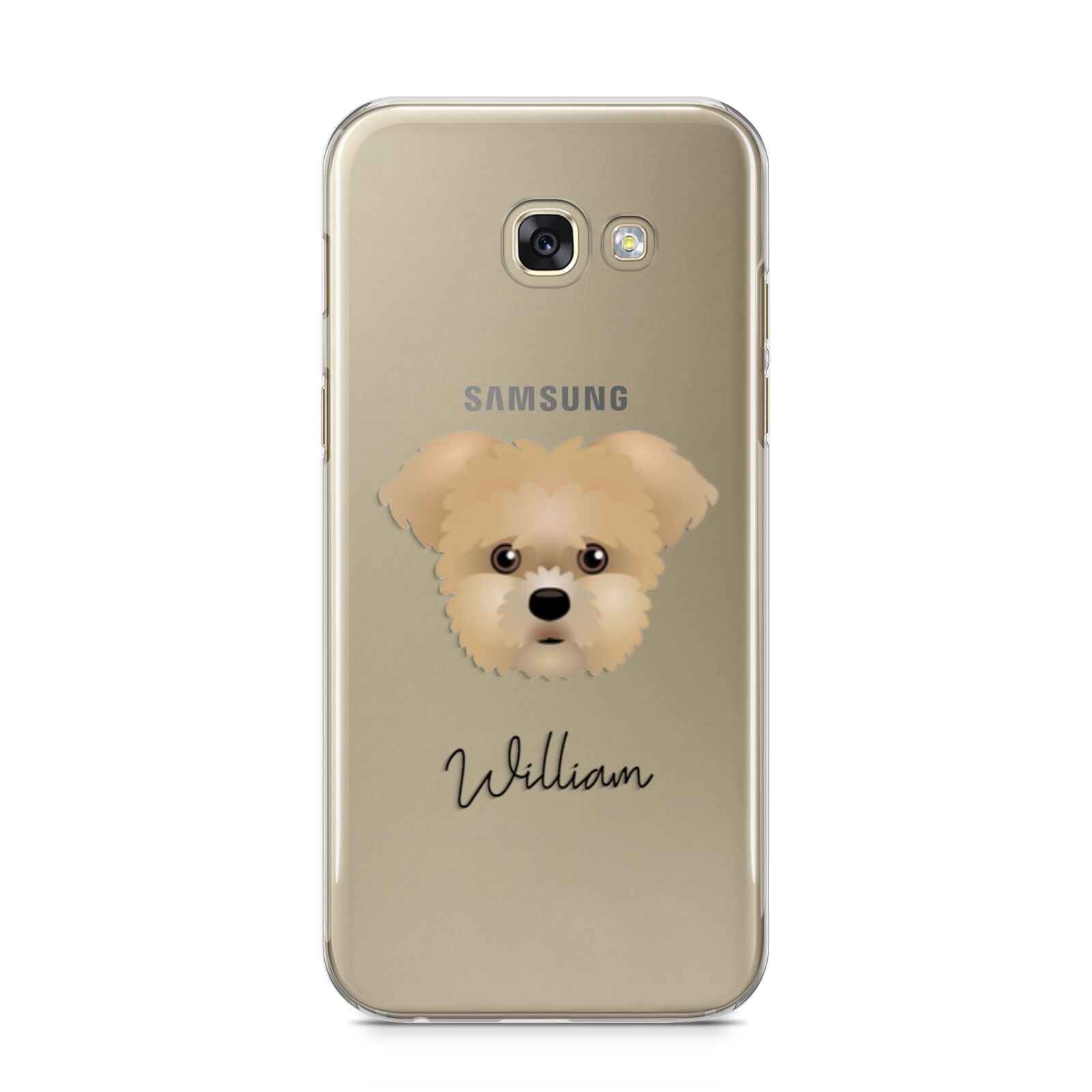 Morkie Personalised Samsung Galaxy A5 2017 Case on gold phone