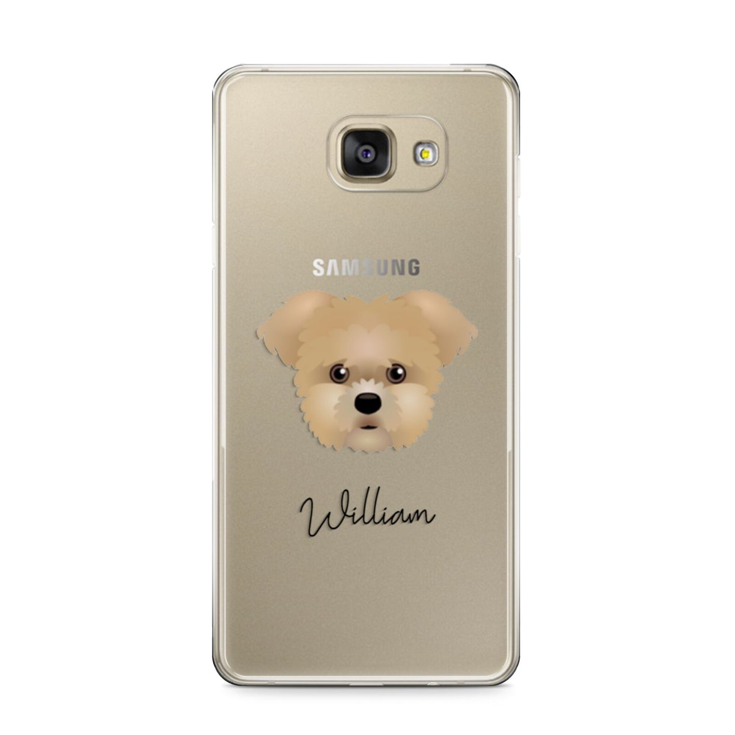 Morkie Personalised Samsung Galaxy A9 2016 Case on gold phone