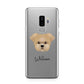 Morkie Personalised Samsung Galaxy S9 Plus Case on Silver phone