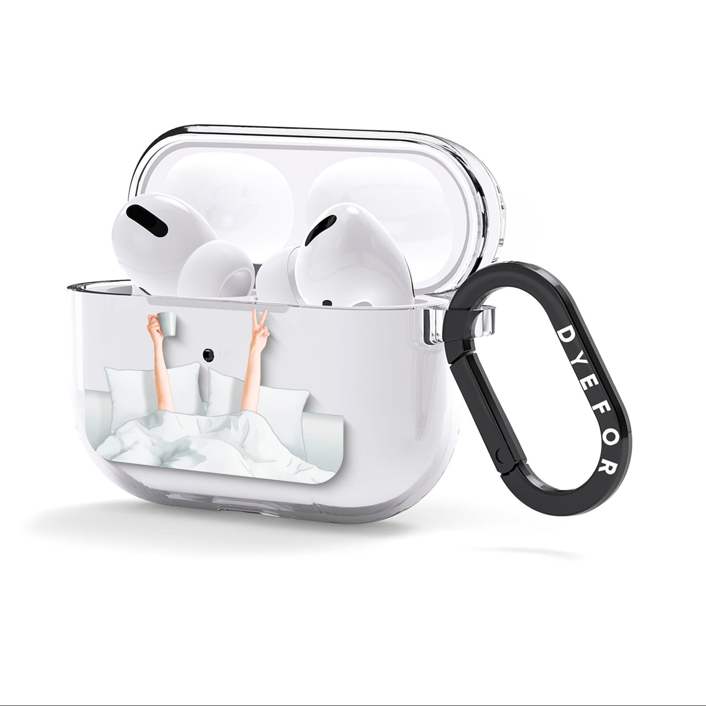 Morning Coffee AirPods Clear Case 3rd Gen Side Image