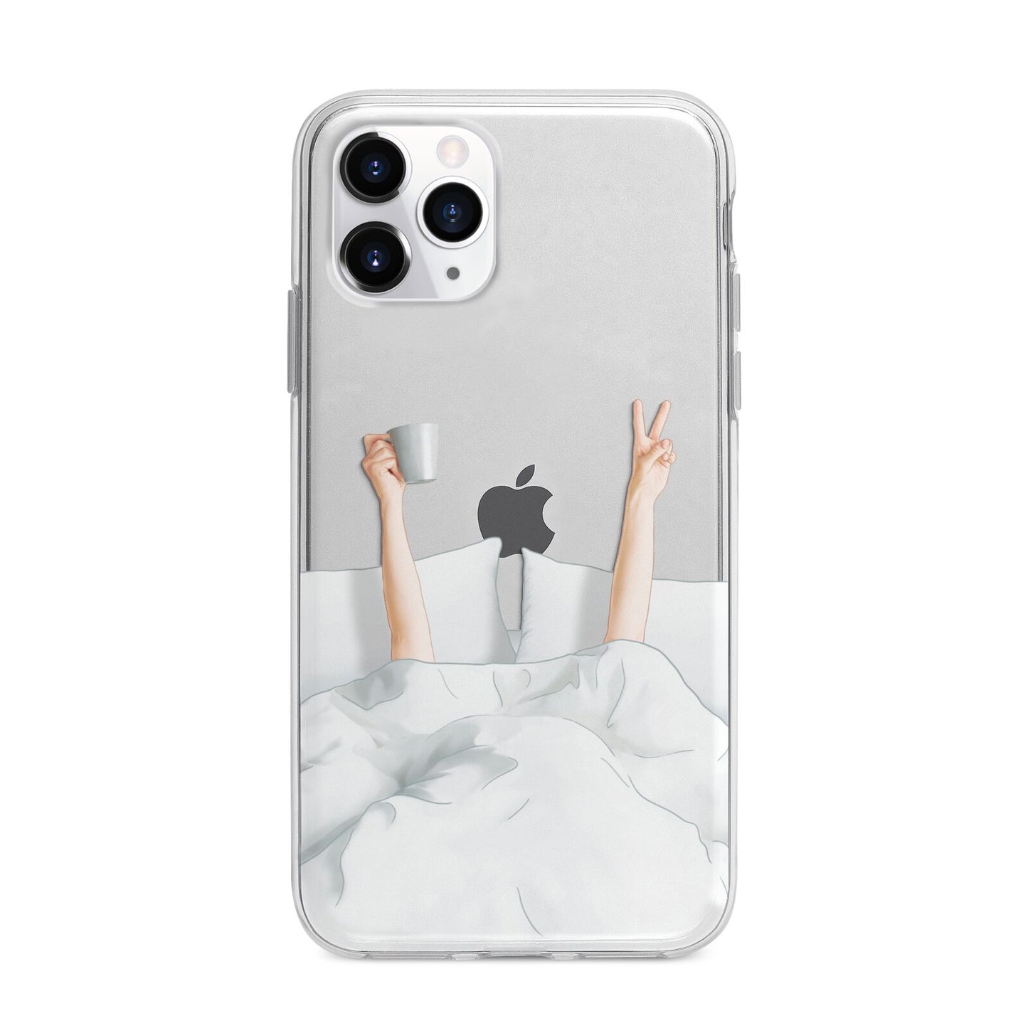 Morning Coffee Apple iPhone 11 Pro in Silver with Bumper Case