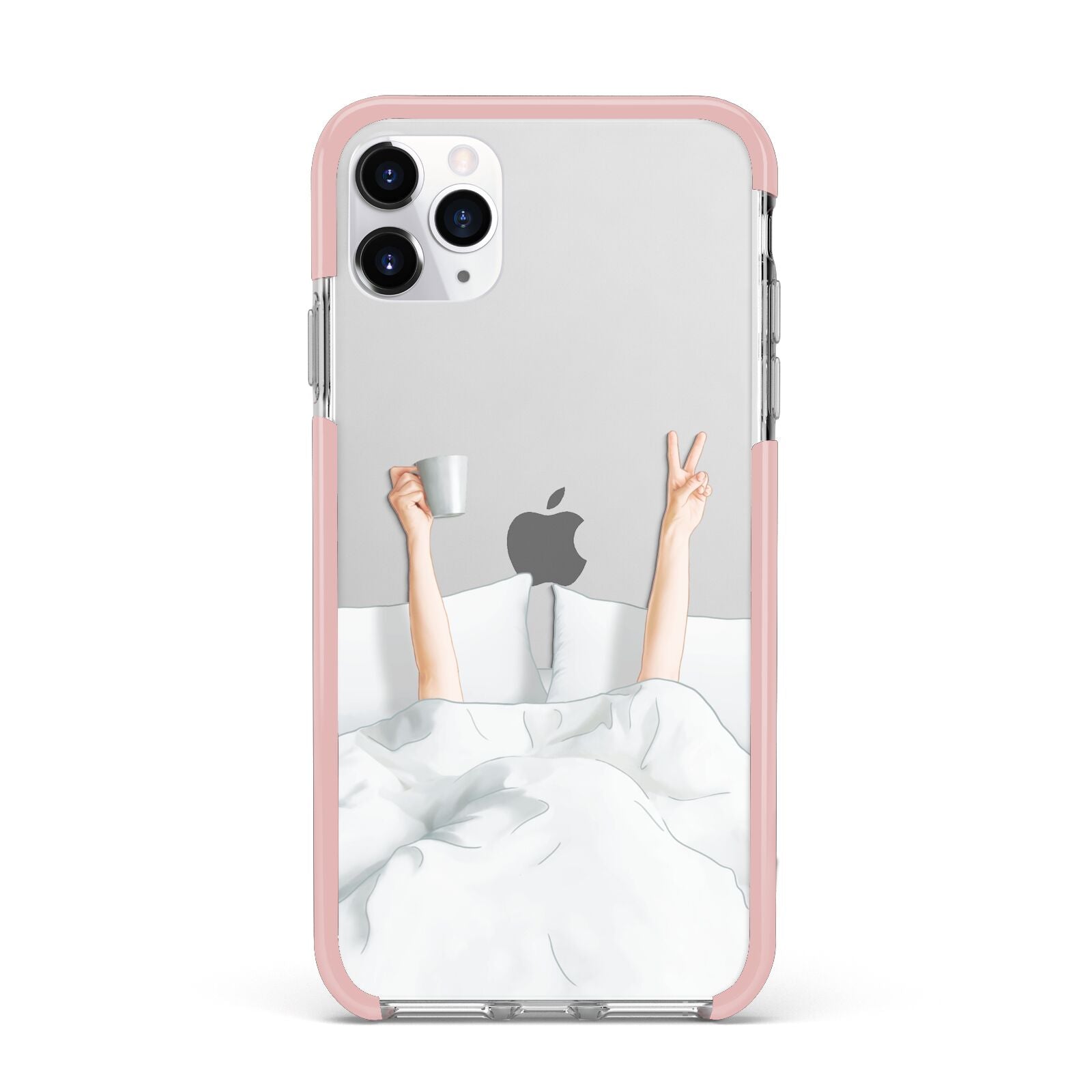 Morning Coffee iPhone 11 Pro Max Impact Pink Edge Case