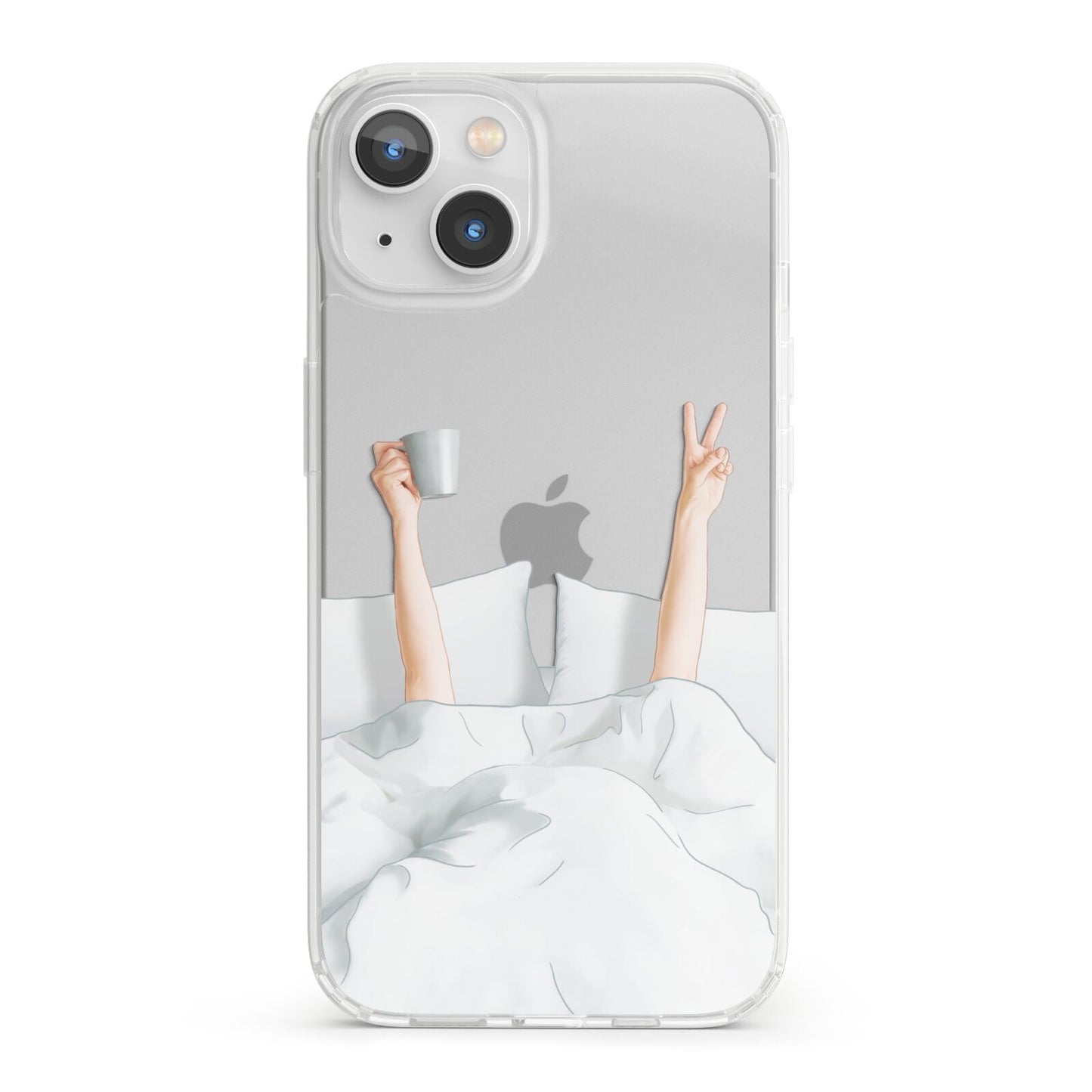 Morning Coffee iPhone 13 Clear Bumper Case