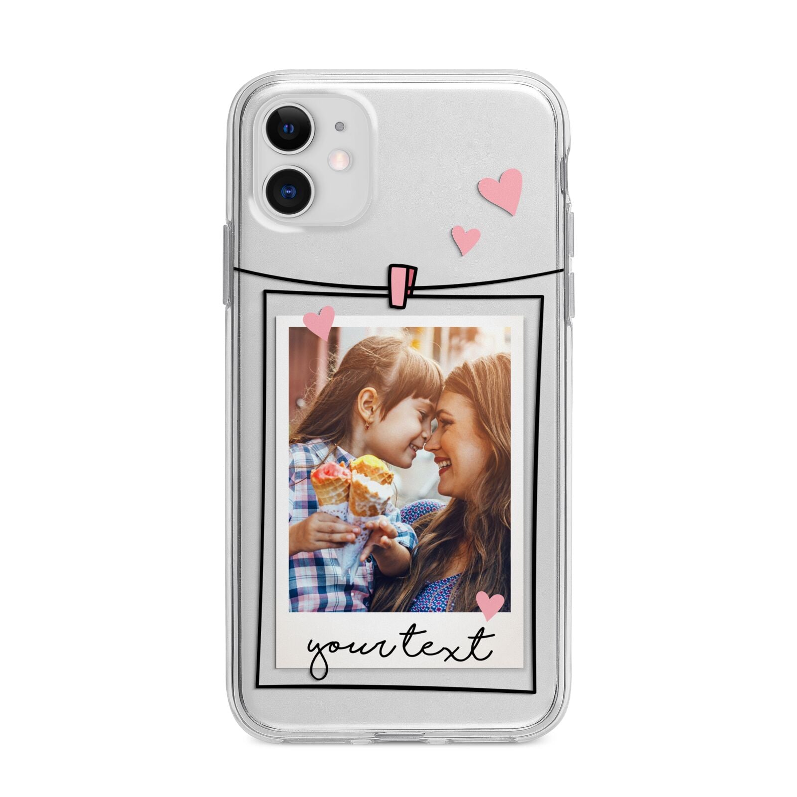 Mother s Day Photo Apple iPhone 11 in White with Bumper Case