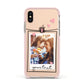 Mother s Day Photo Apple iPhone Xs Impact Case Pink Edge on Gold Phone