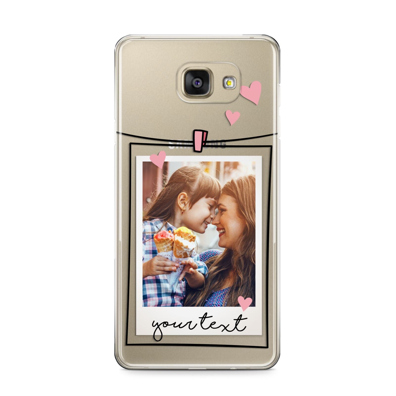 Mother s Day Photo Samsung Galaxy A9 2016 Case on gold phone