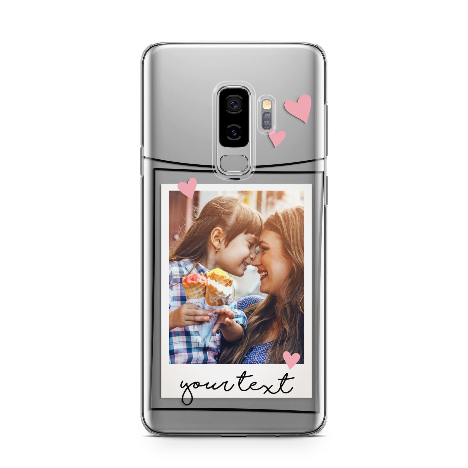 Mother s Day Photo Samsung Galaxy S9 Plus Case on Silver phone