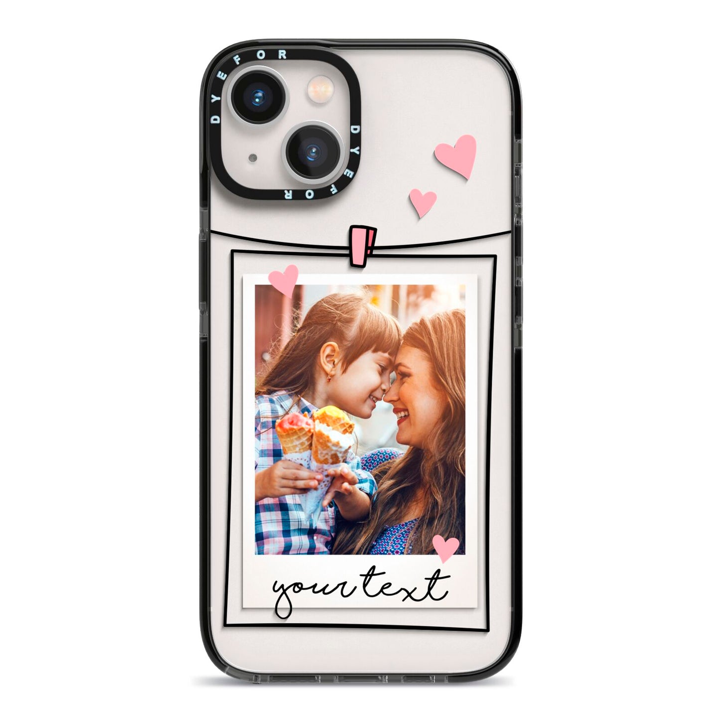 Mother s Day Photo iPhone 13 Black Impact Case on Silver phone