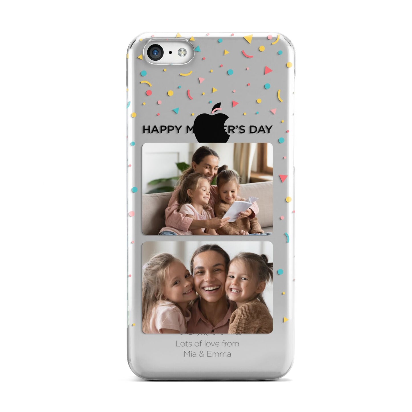 Mothers Day Confetti Photos with Names Apple iPhone 5c Case