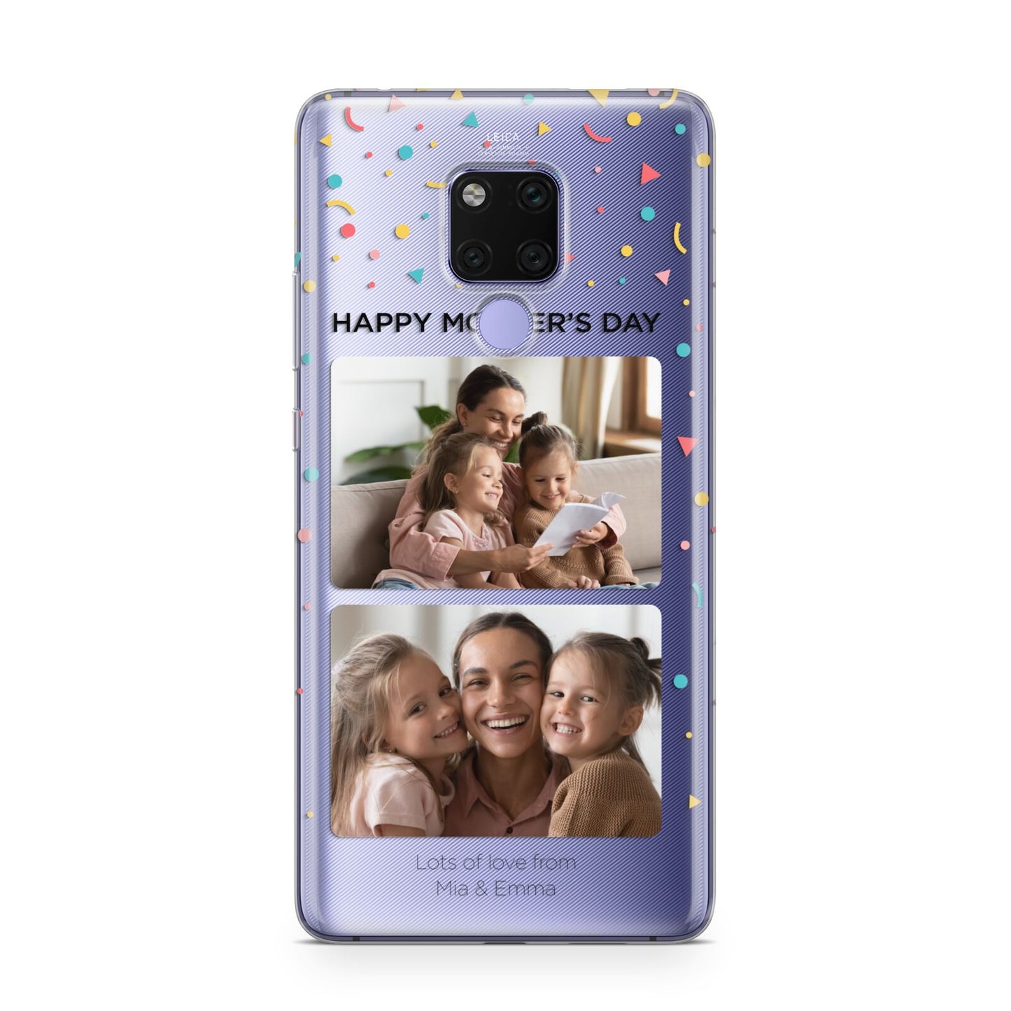 Mothers Day Confetti Photos with Names Huawei Mate 20X Phone Case