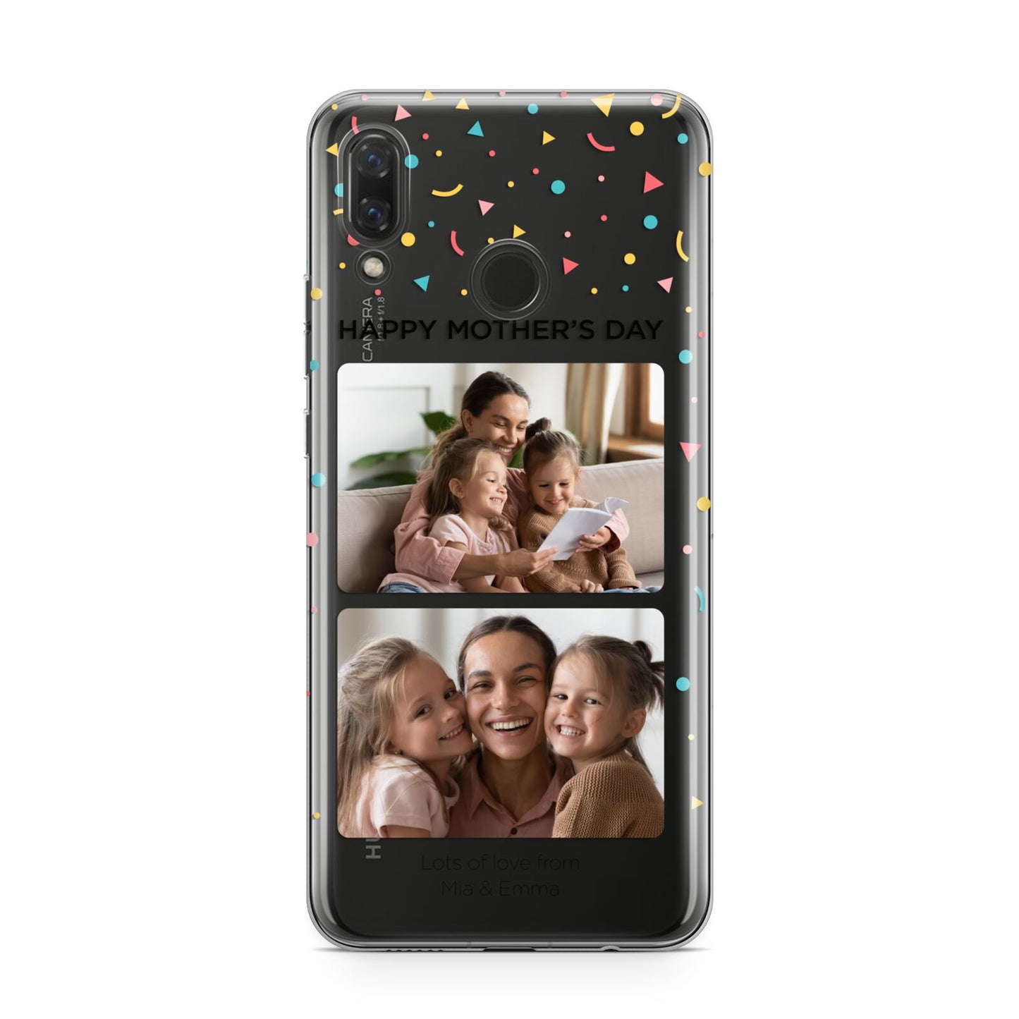 Mothers Day Confetti Photos with Names Huawei Nova 3 Phone Case