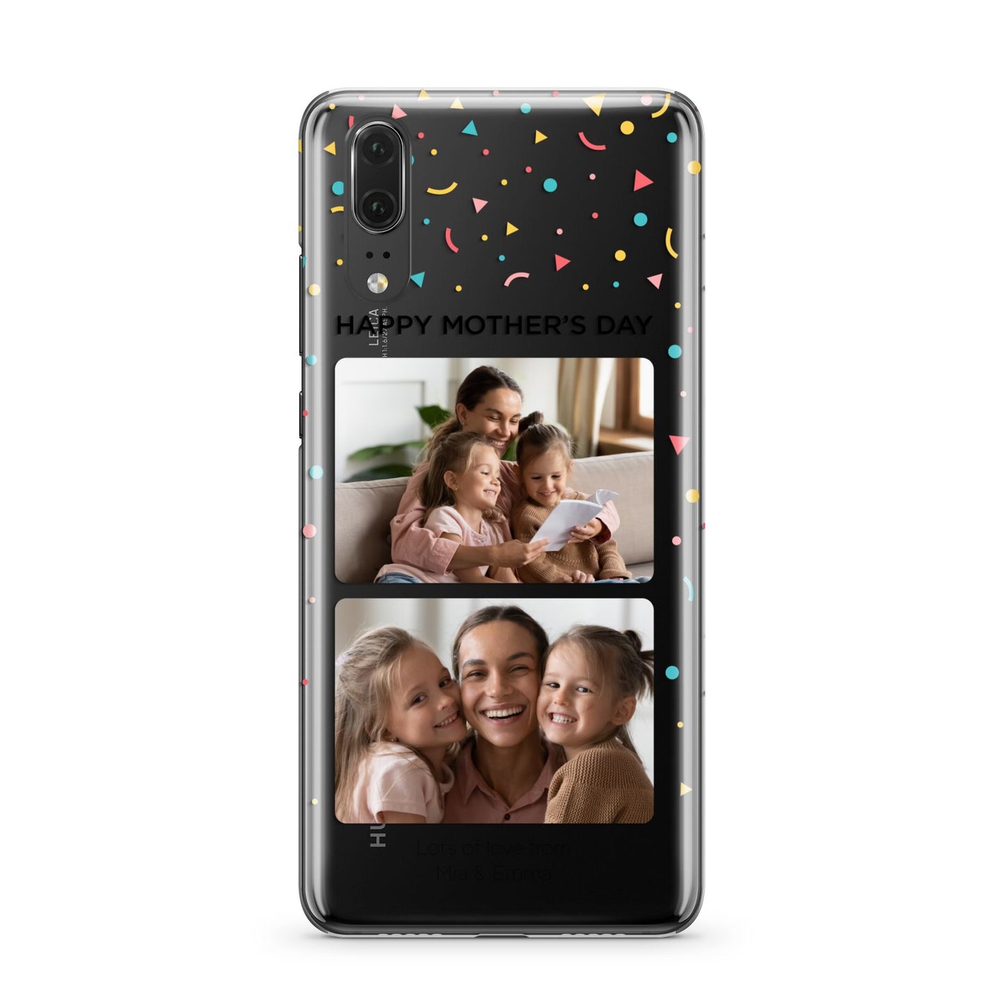 Mothers Day Confetti Photos with Names Huawei P20 Phone Case