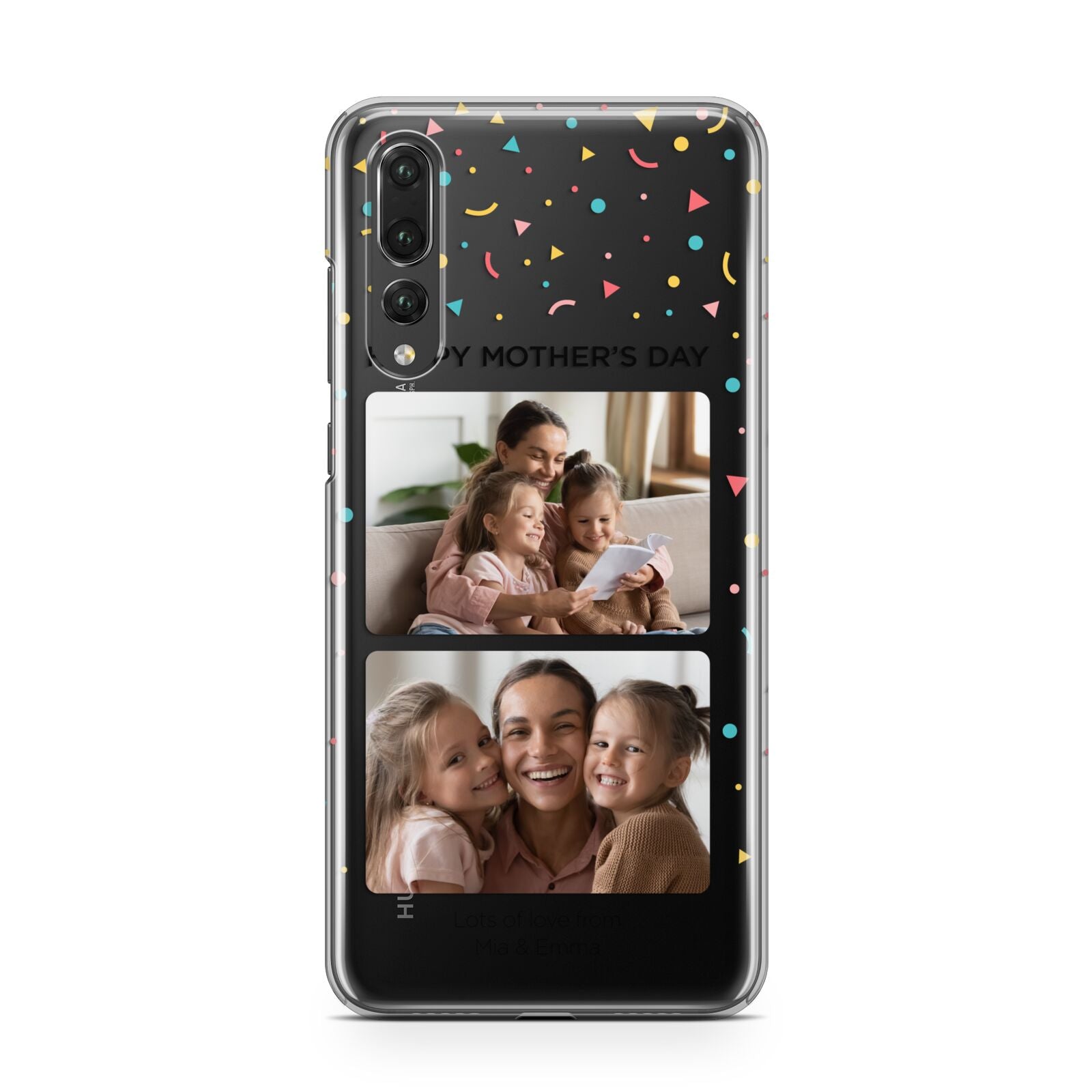 Mothers Day Confetti Photos with Names Huawei P20 Pro Phone Case