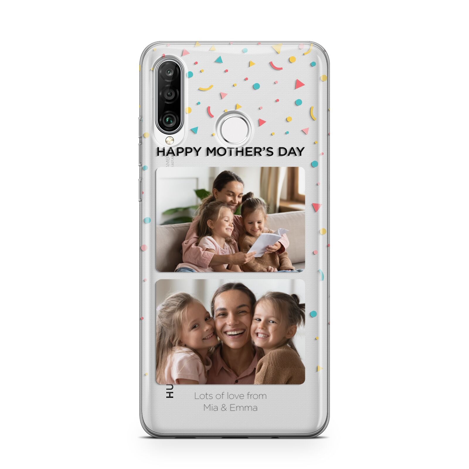 Mothers Day Confetti Photos with Names Huawei P30 Lite Phone Case