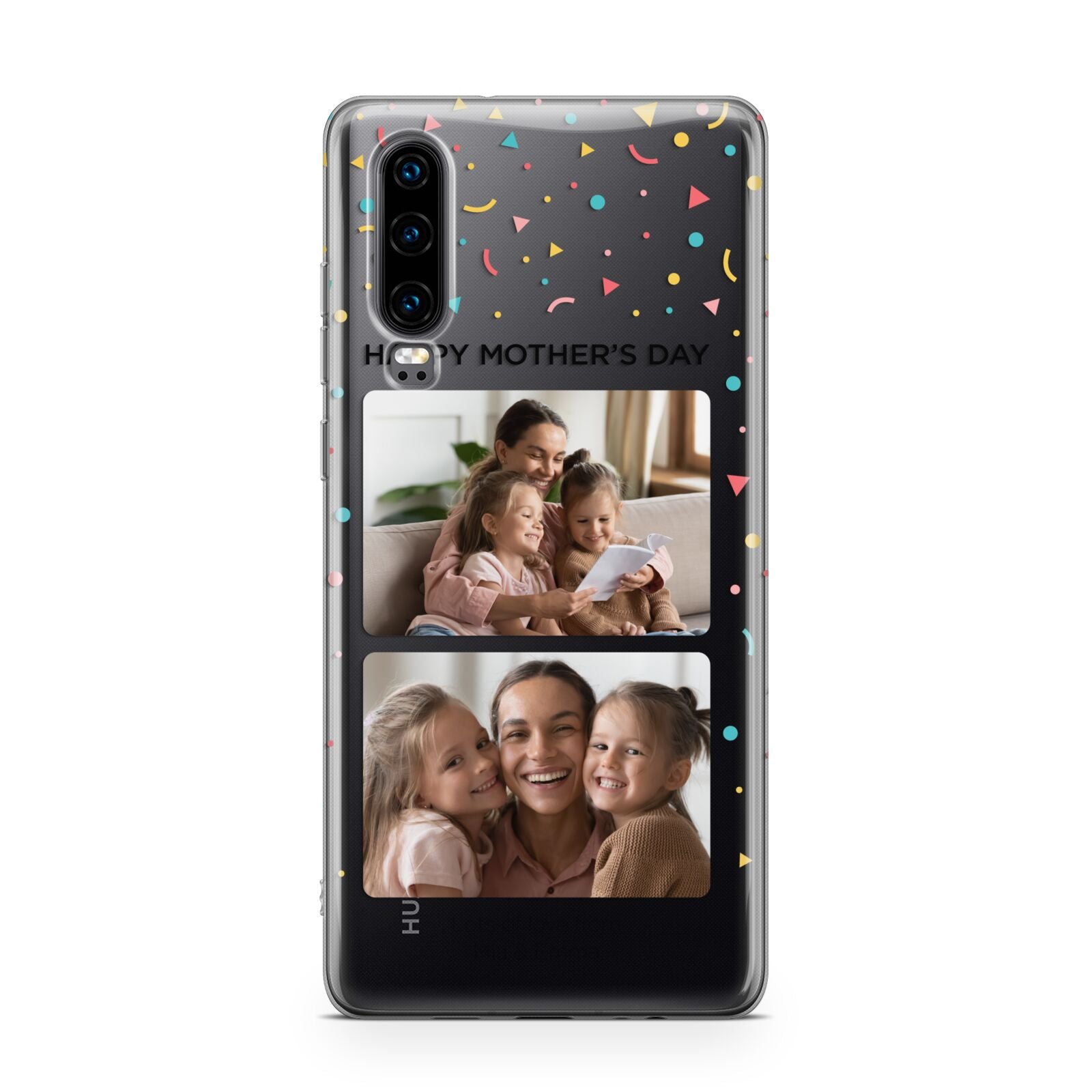 Mothers Day Confetti Photos with Names Huawei P30 Phone Case