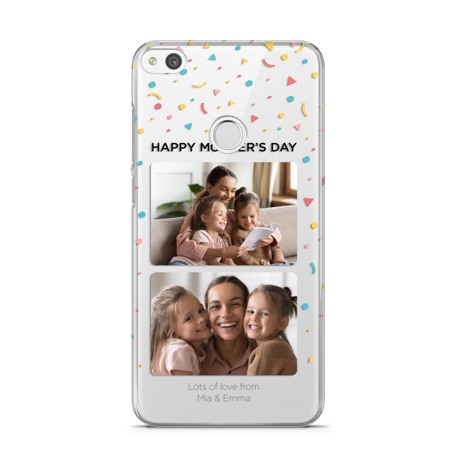 Mothers Day Confetti Photos with Names Huawei P8 Lite Case