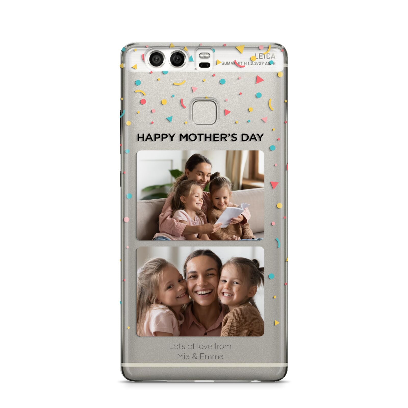 Mothers Day Confetti Photos with Names Huawei P9 Case