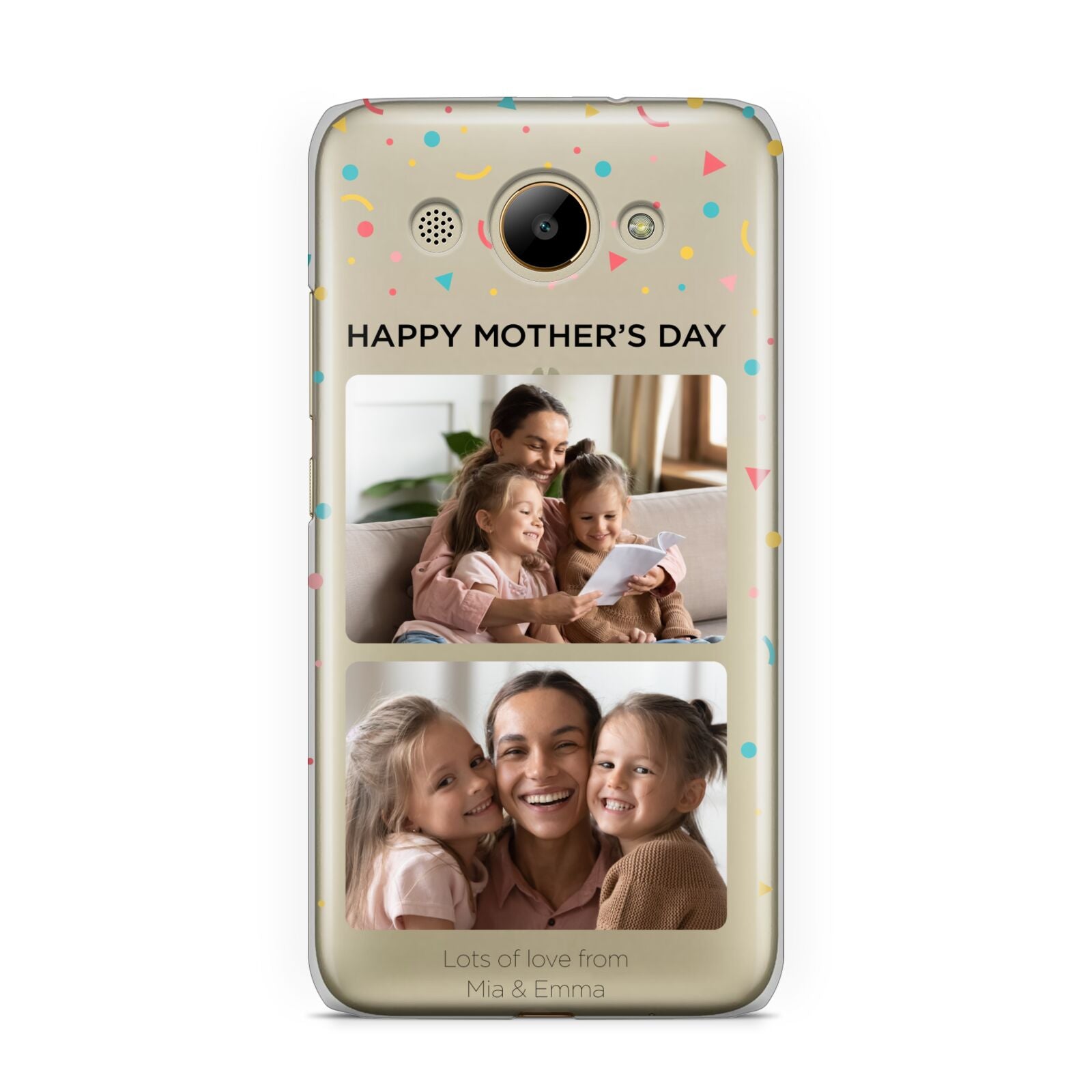 Mothers Day Confetti Photos with Names Huawei Y3 2017