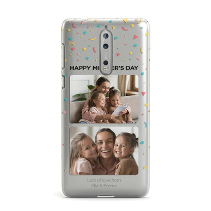 Mothers Day Confetti Photos with Names Nokia Case