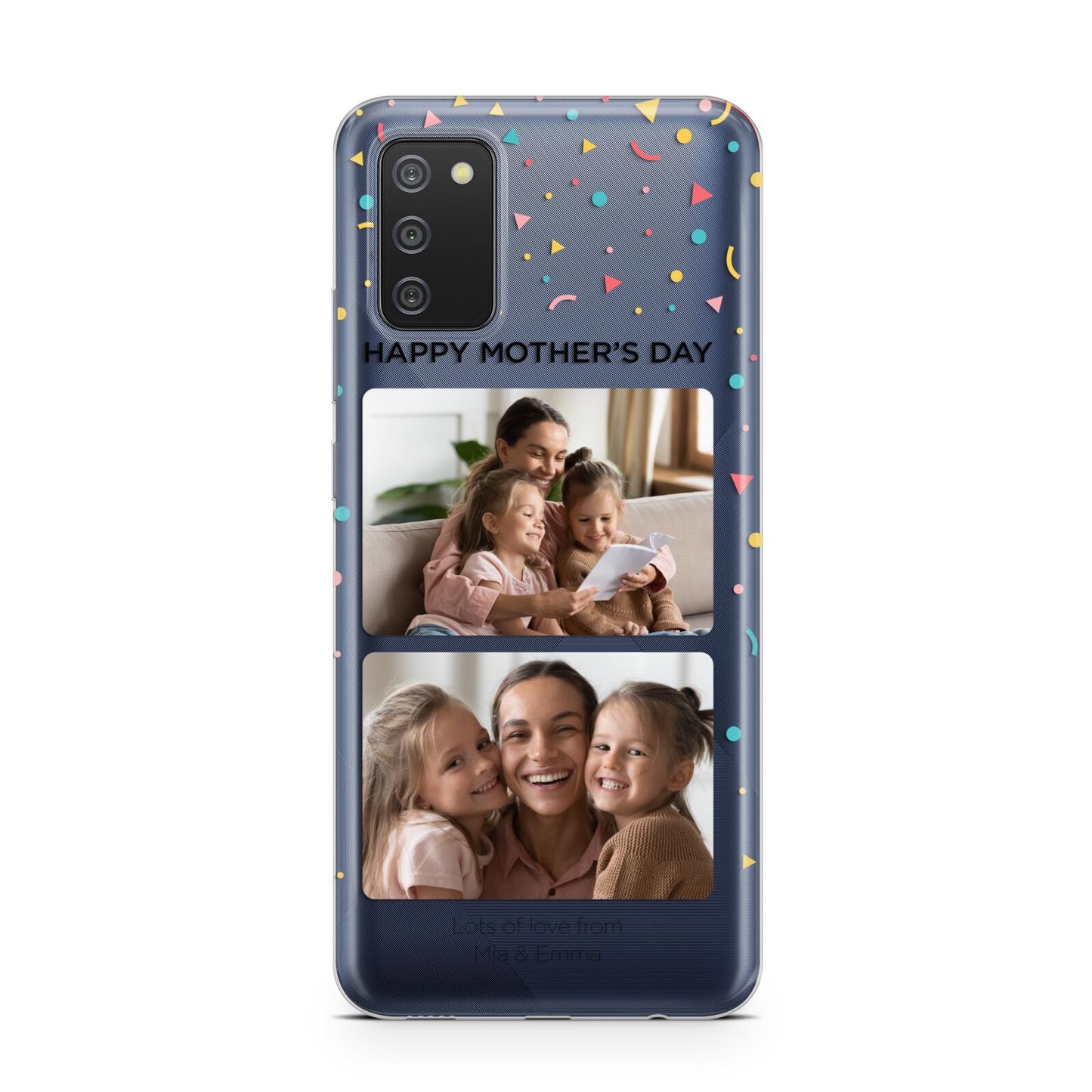 Mothers Day Confetti Photos with Names Samsung A02s Case