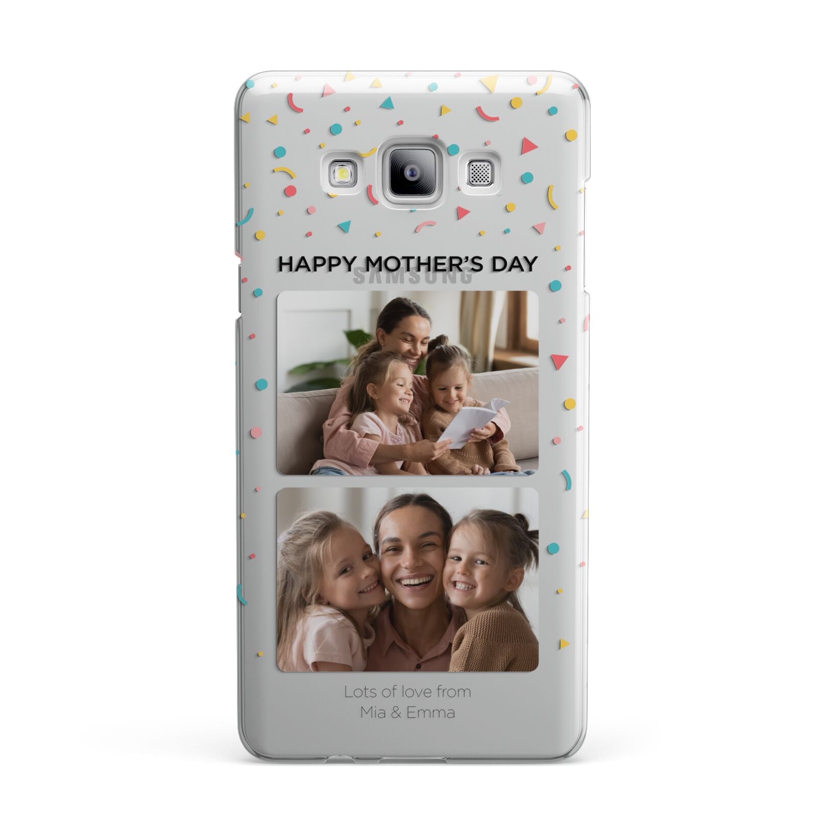 Mothers Day Confetti Photos with Names Samsung Galaxy A7 2015 Case