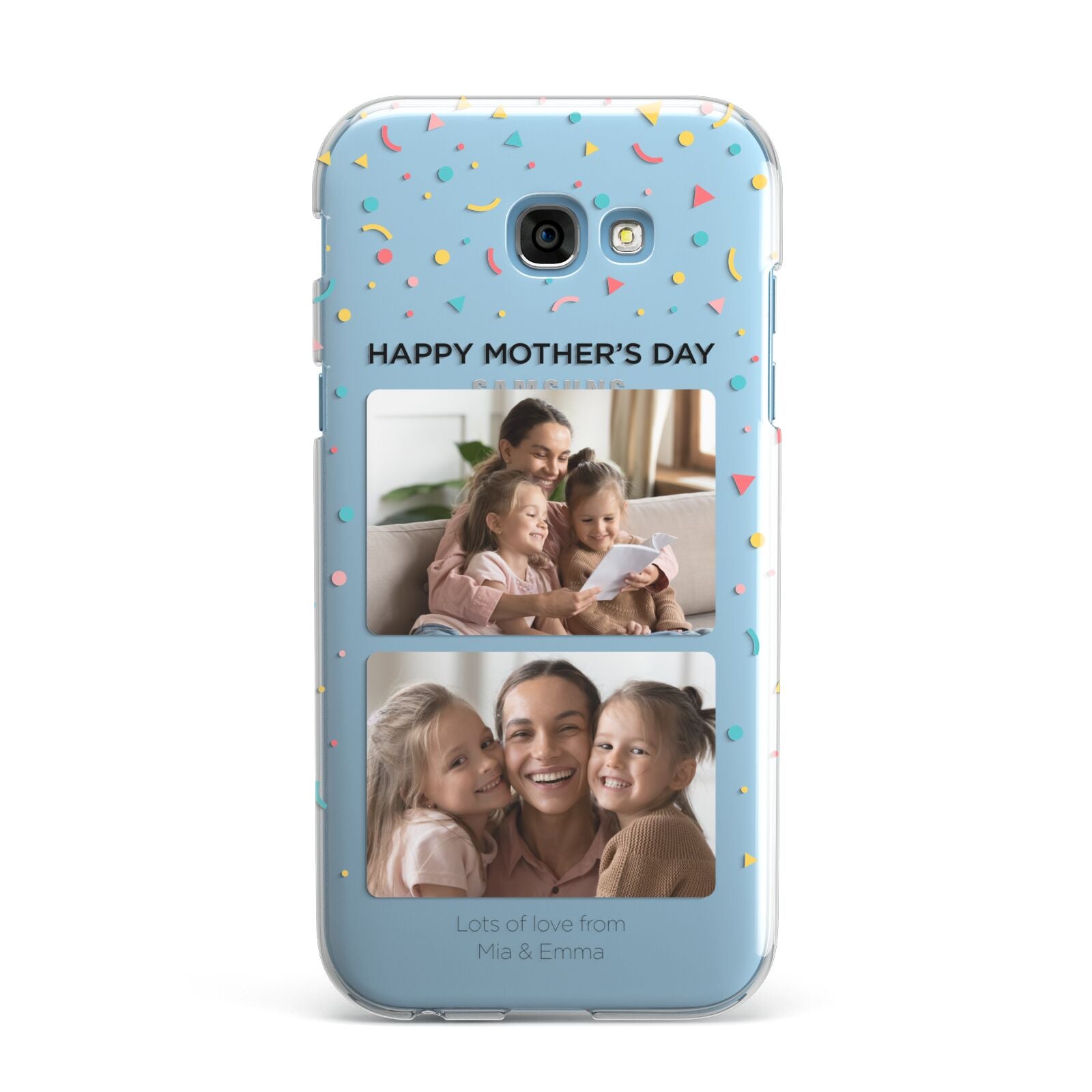 Mothers Day Confetti Photos with Names Samsung Galaxy A7 2017 Case