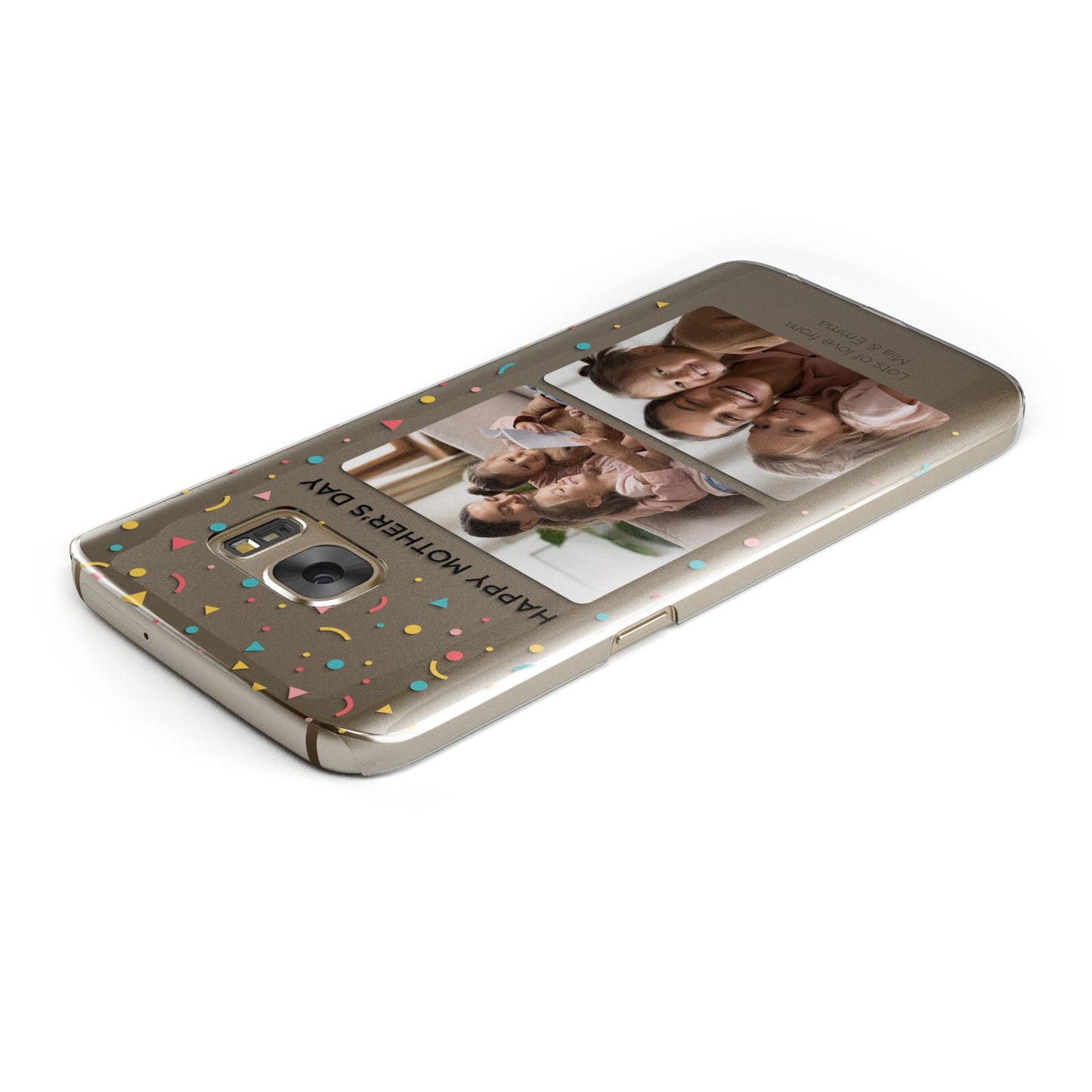 Mothers Day Confetti Photos with Names Samsung Galaxy Case Top Cutout