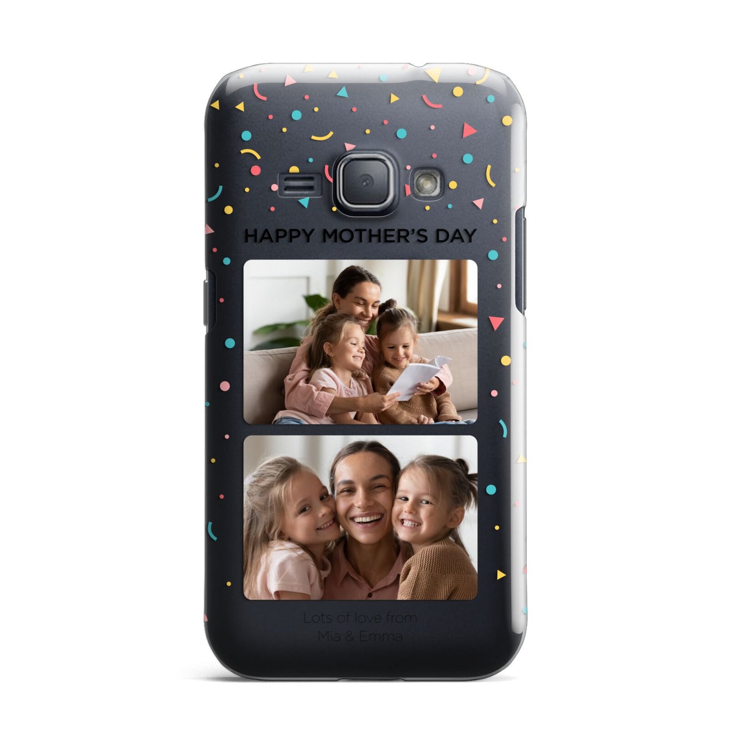 Mothers Day Confetti Photos with Names Samsung Galaxy J1 2016 Case