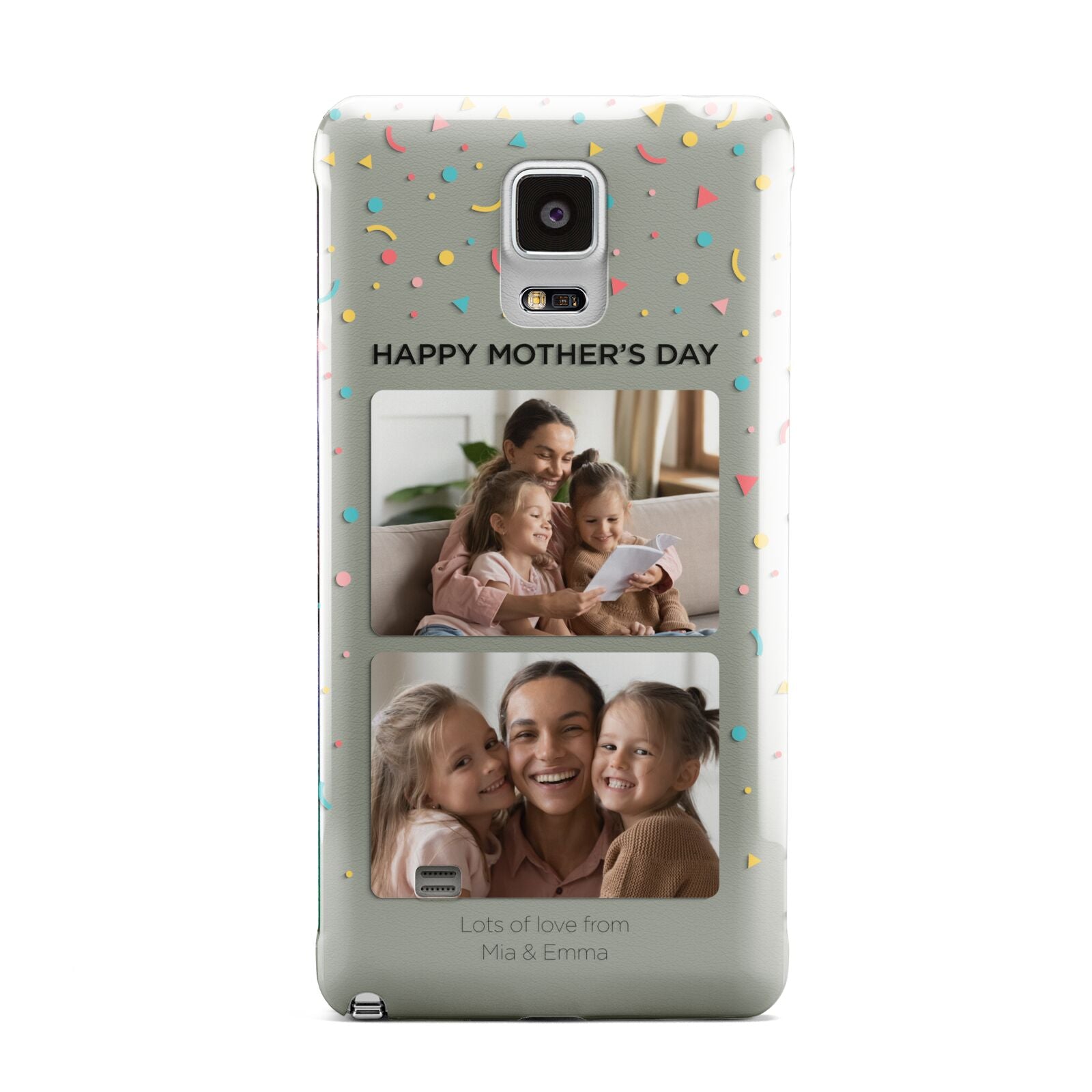 Mothers Day Confetti Photos with Names Samsung Galaxy Note 4 Case