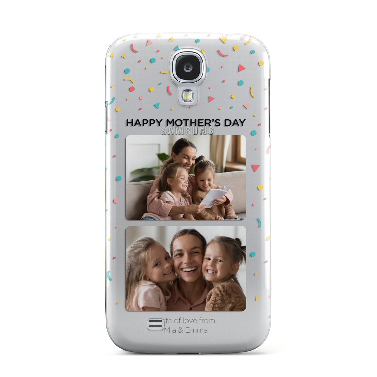 Mothers Day Confetti Photos with Names Samsung Galaxy S4 Case