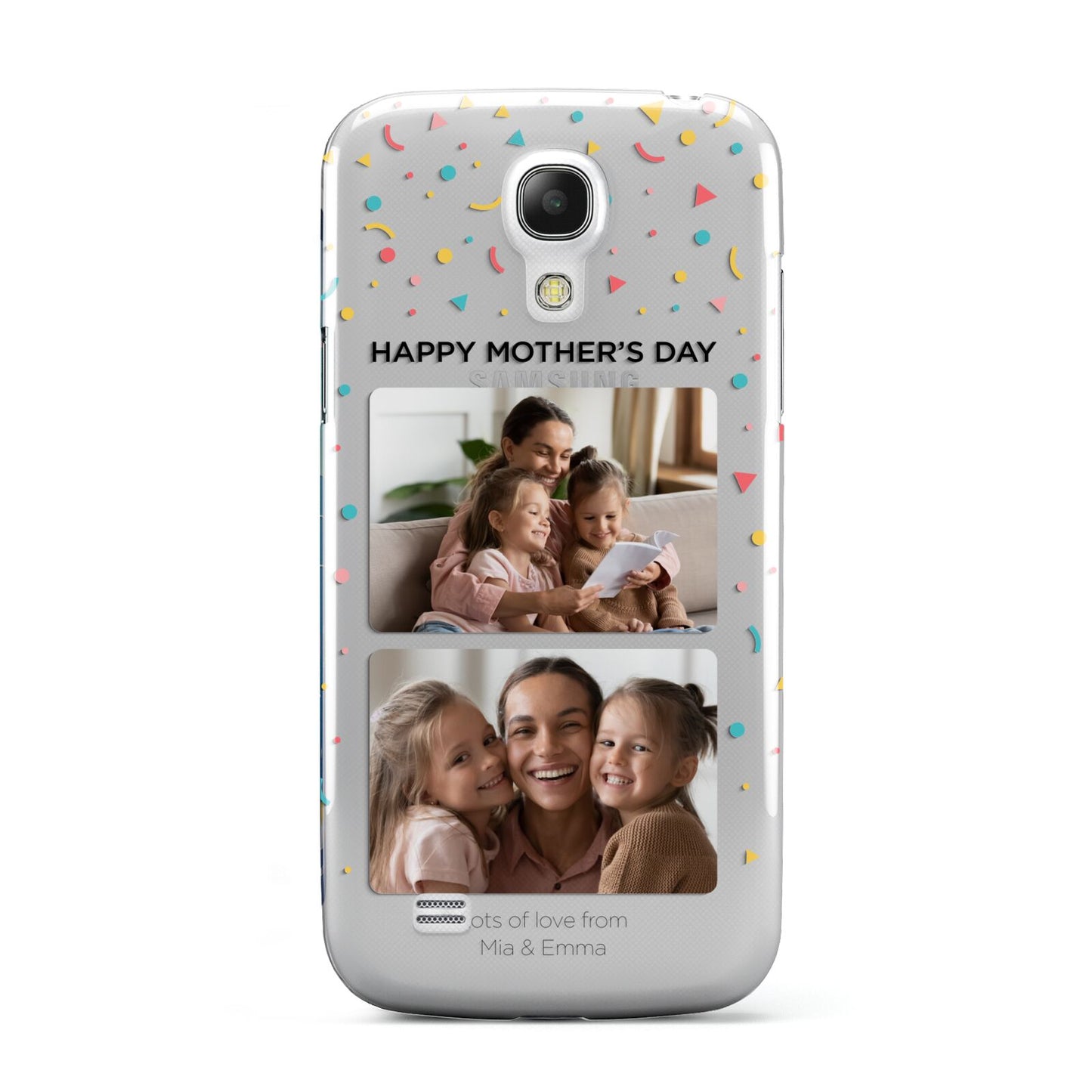 Mothers Day Confetti Photos with Names Samsung Galaxy S4 Mini Case