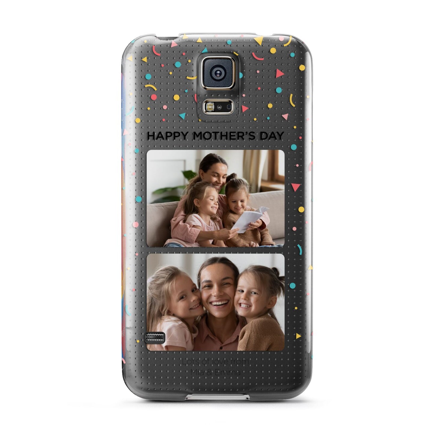 Mothers Day Confetti Photos with Names Samsung Galaxy S5 Case