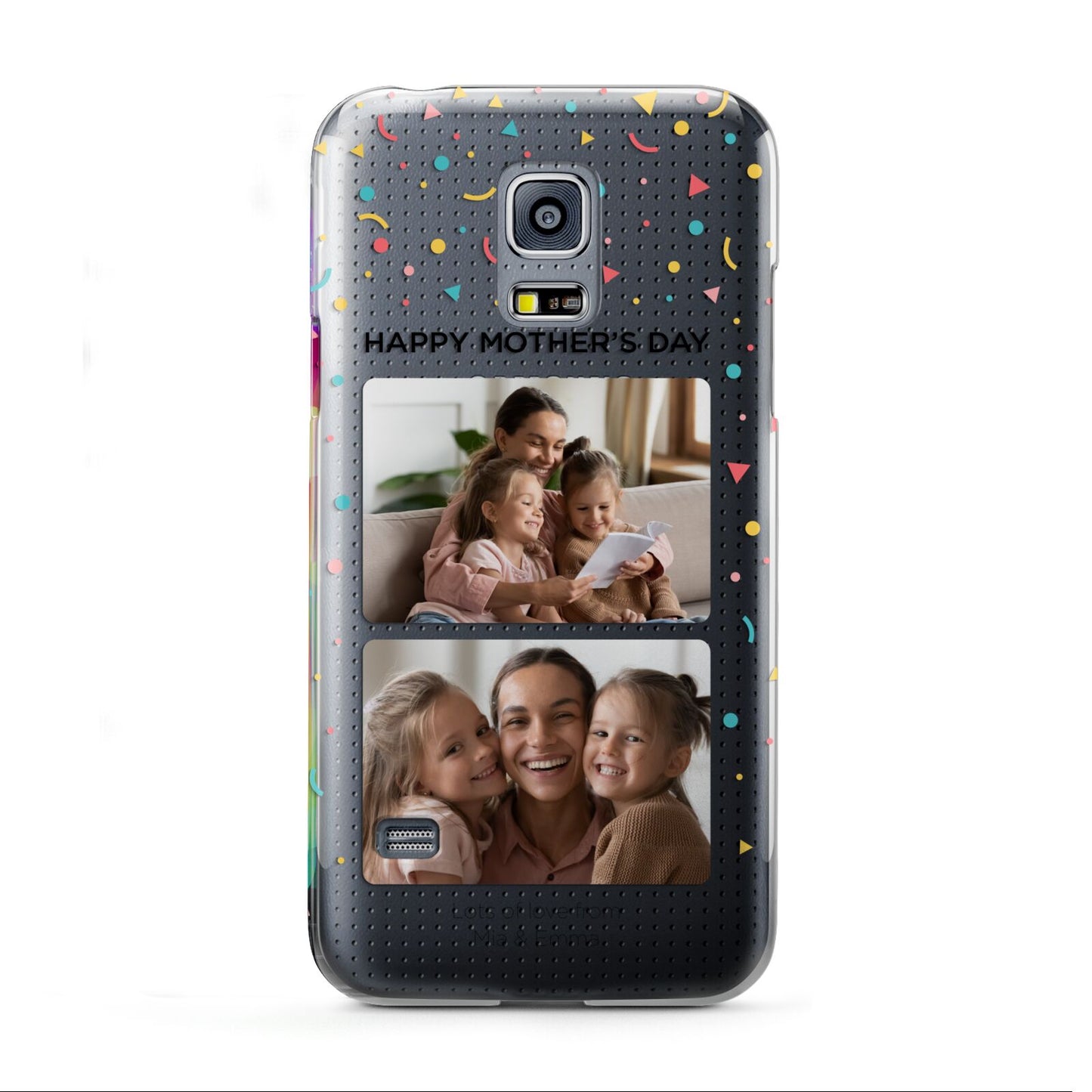 Mothers Day Confetti Photos with Names Samsung Galaxy S5 Mini Case