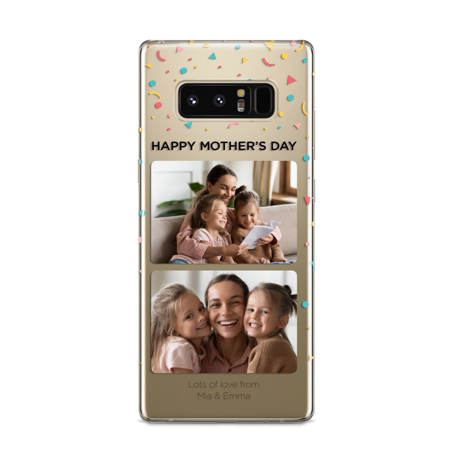 Mothers Day Confetti Photos with Names Samsung Galaxy S8 Case