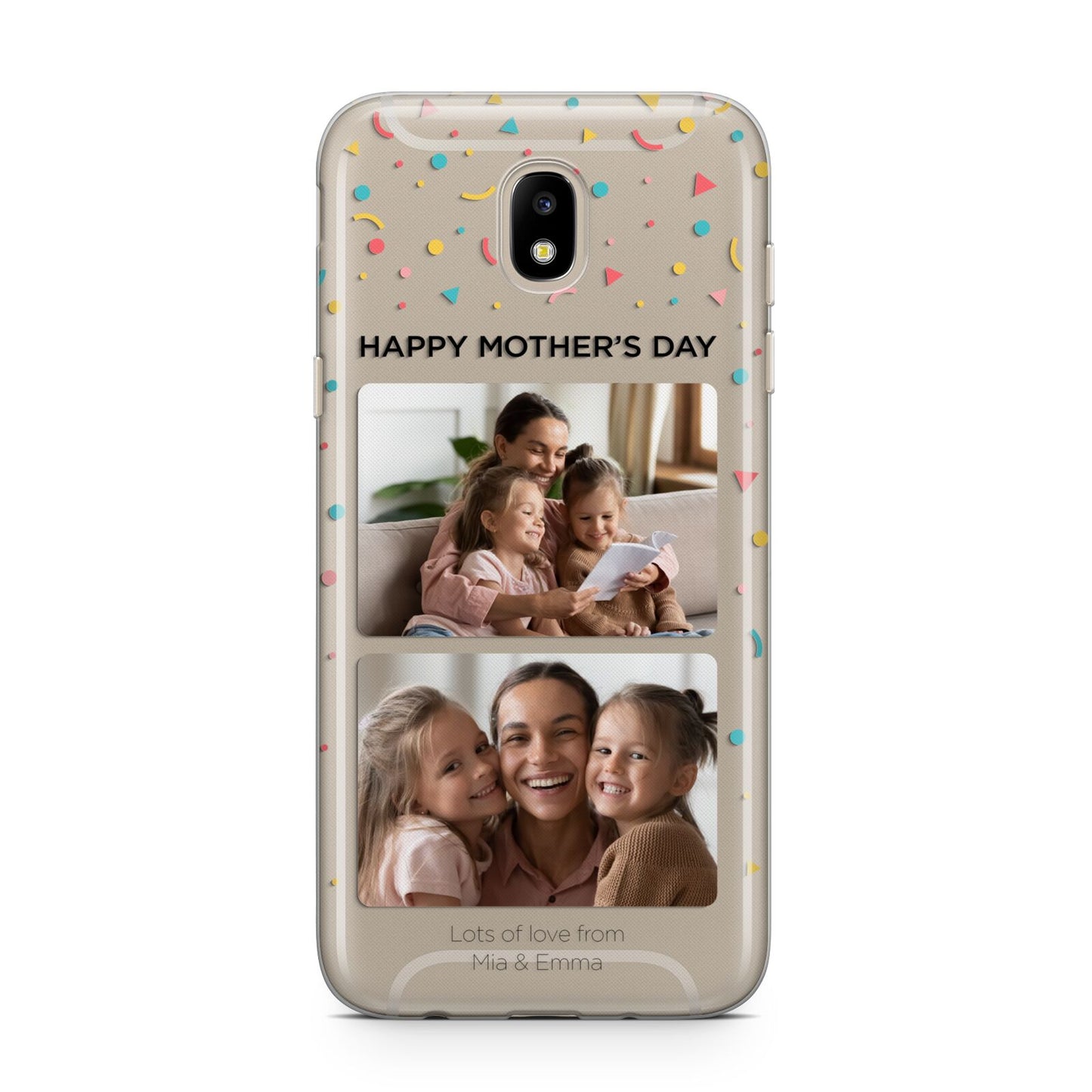 Mothers Day Confetti Photos with Names Samsung J5 2017 Case