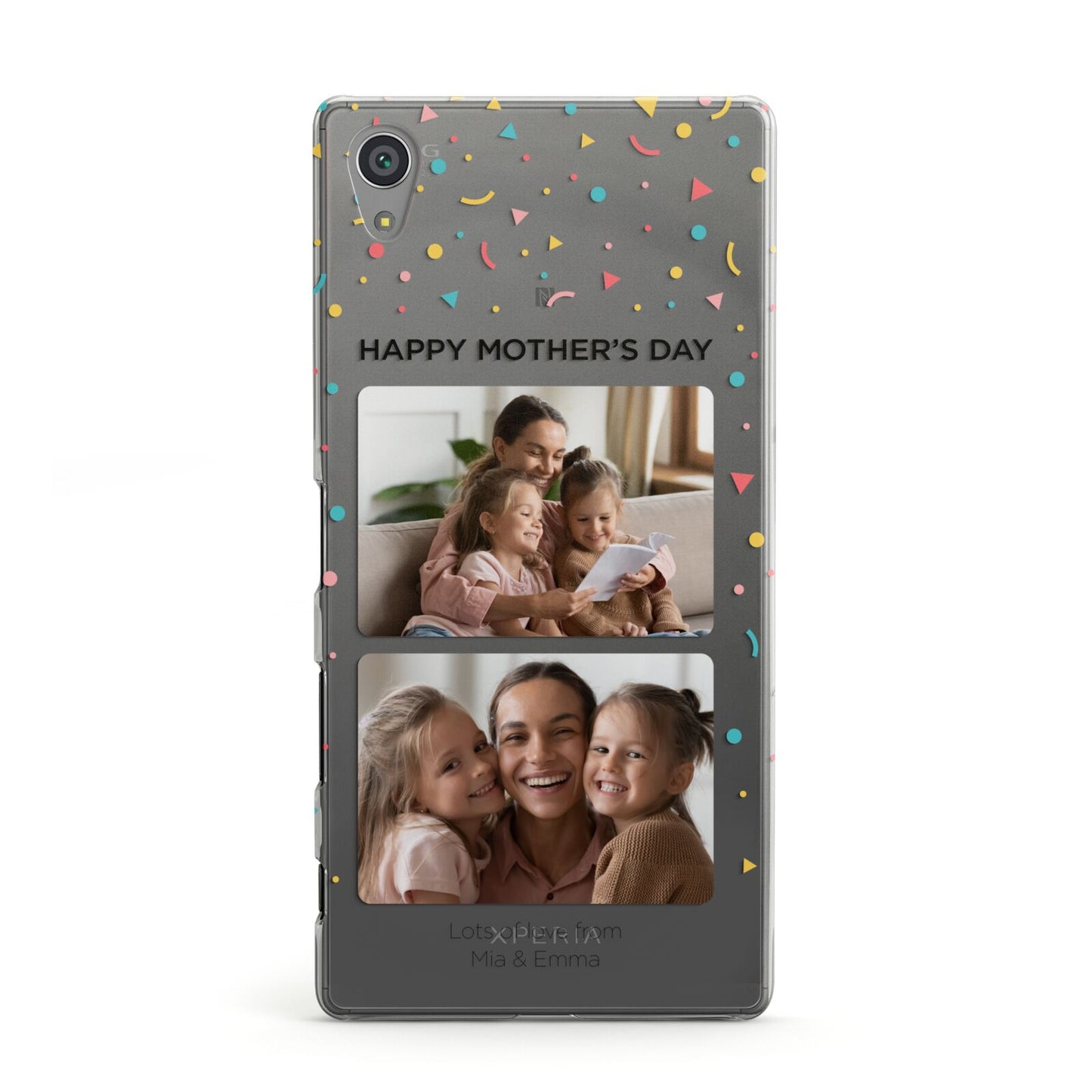 Mothers Day Confetti Photos with Names Sony Xperia Case