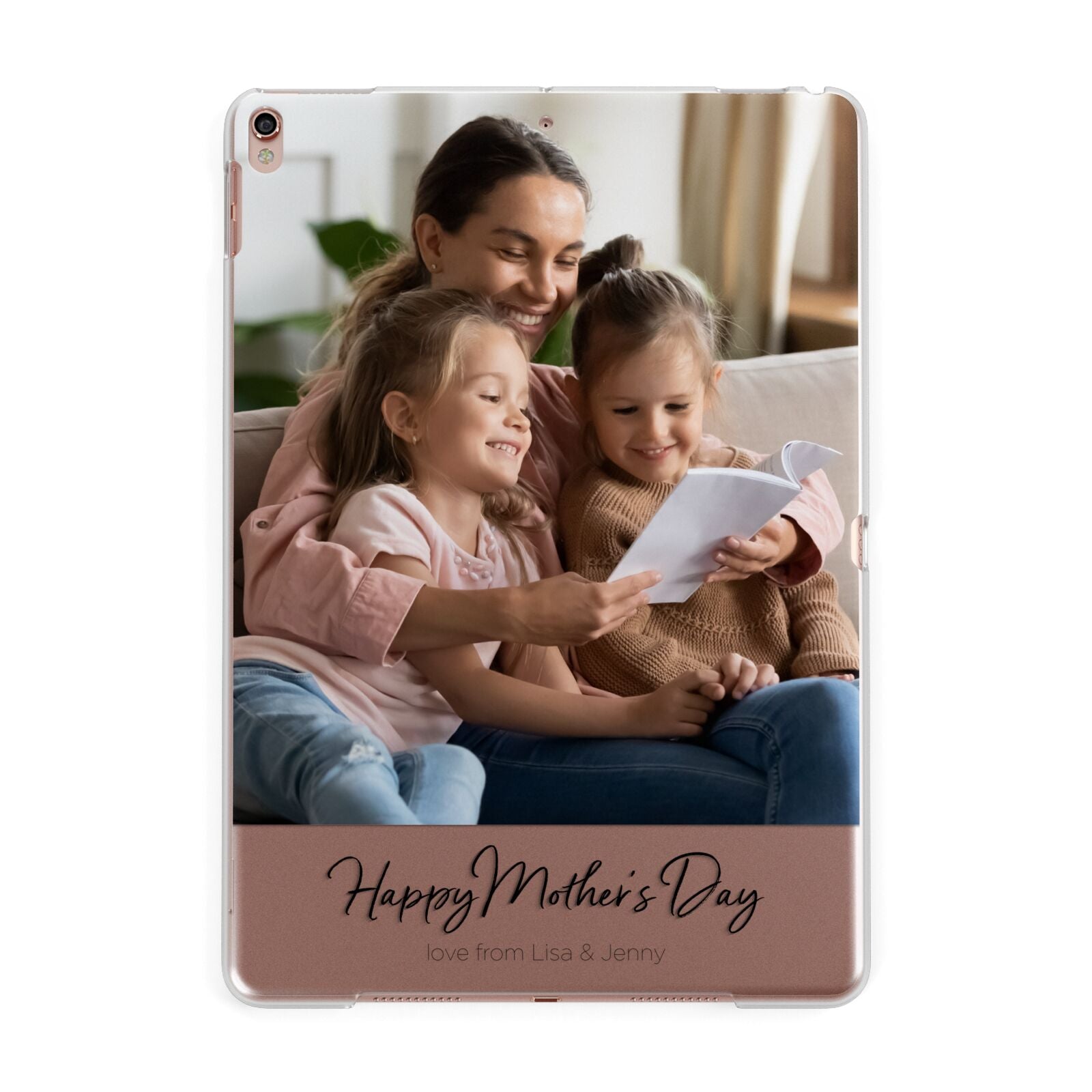 Mothers Day Family Photo Apple iPad Rose Gold Case