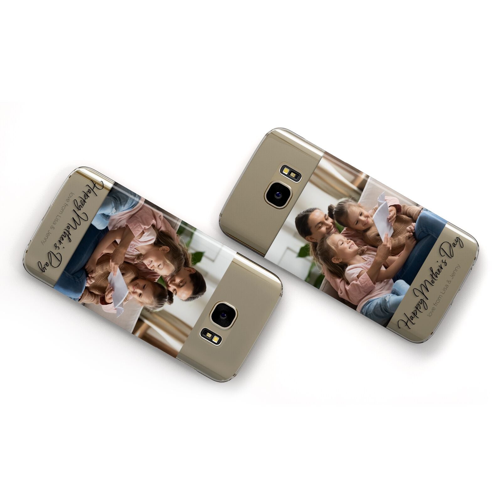 Mothers Day Family Photo Samsung Galaxy Case Flat Overview