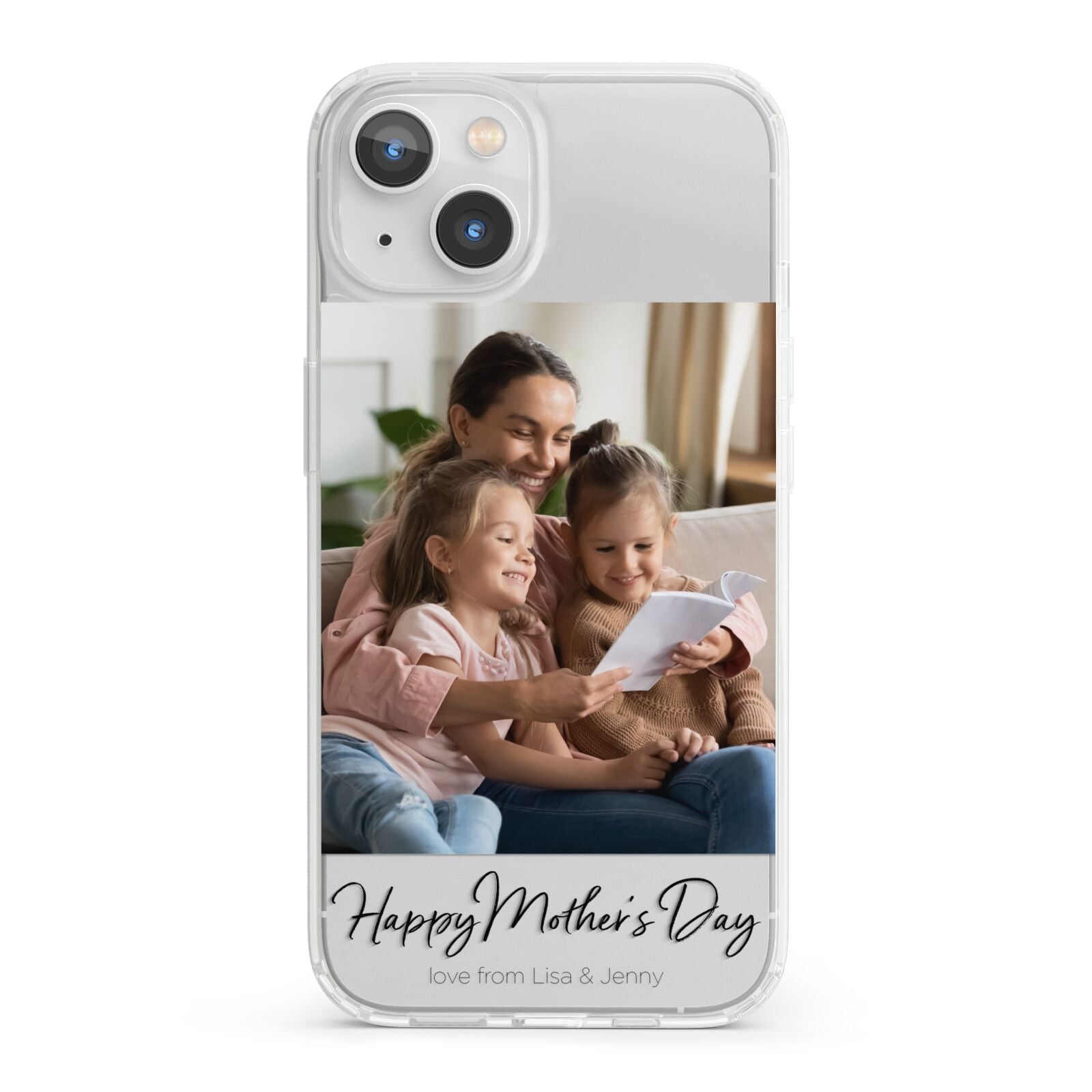 Mothers Day Family Photo iPhone 13 Clear Bumper Case